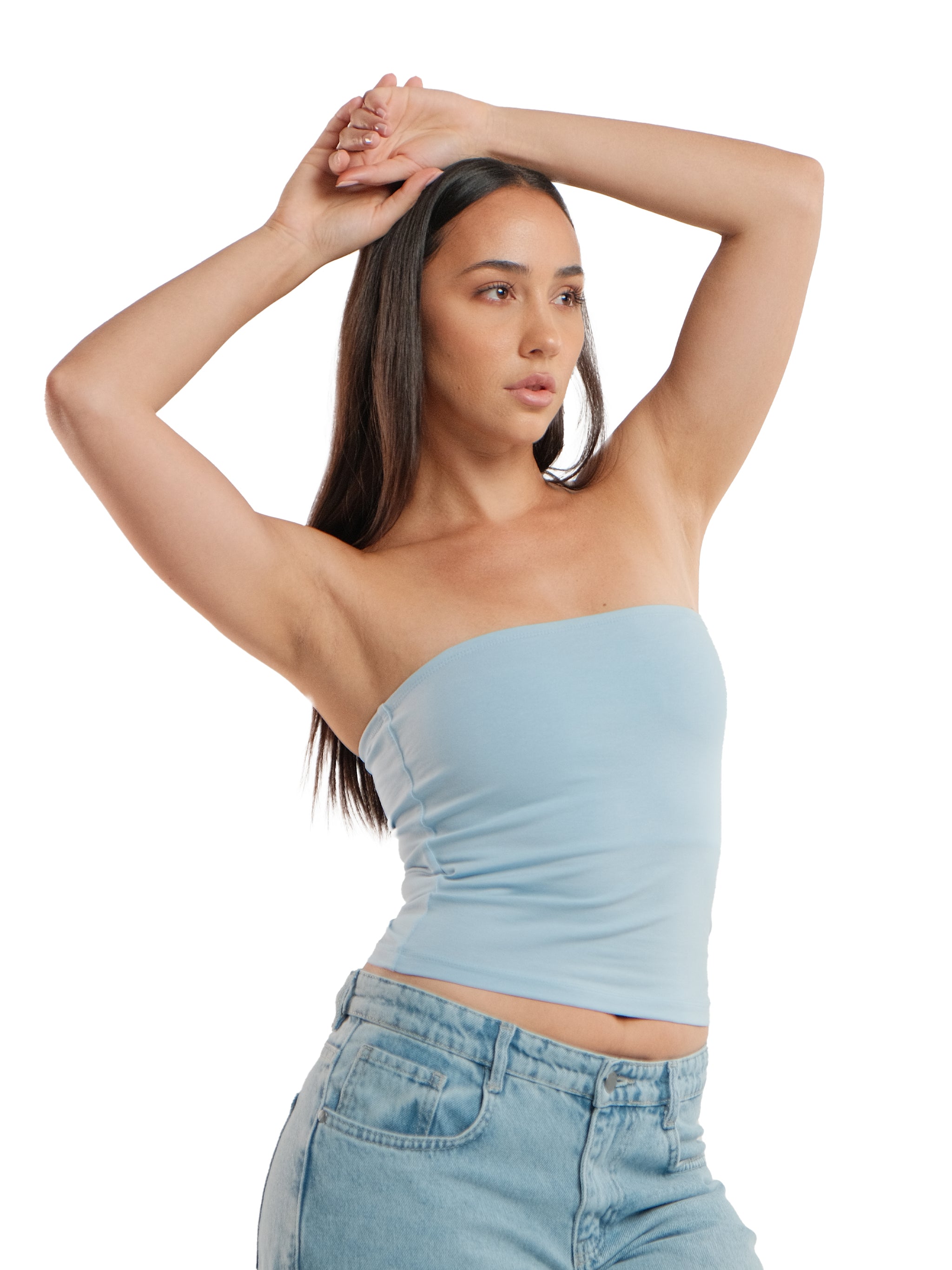 BABY BLUE TUBE TOP