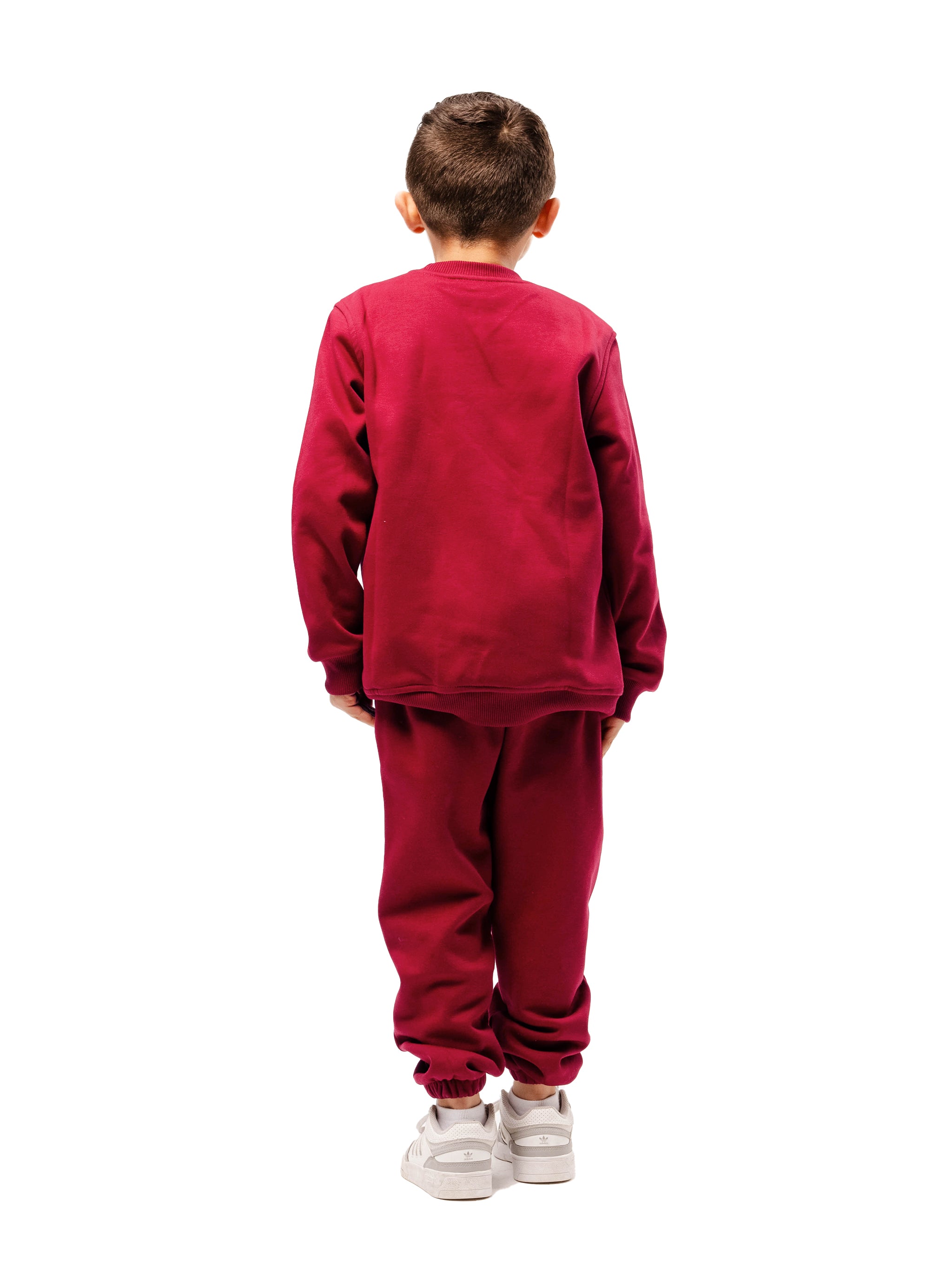 BURGUNDY KIDS CREWNECK