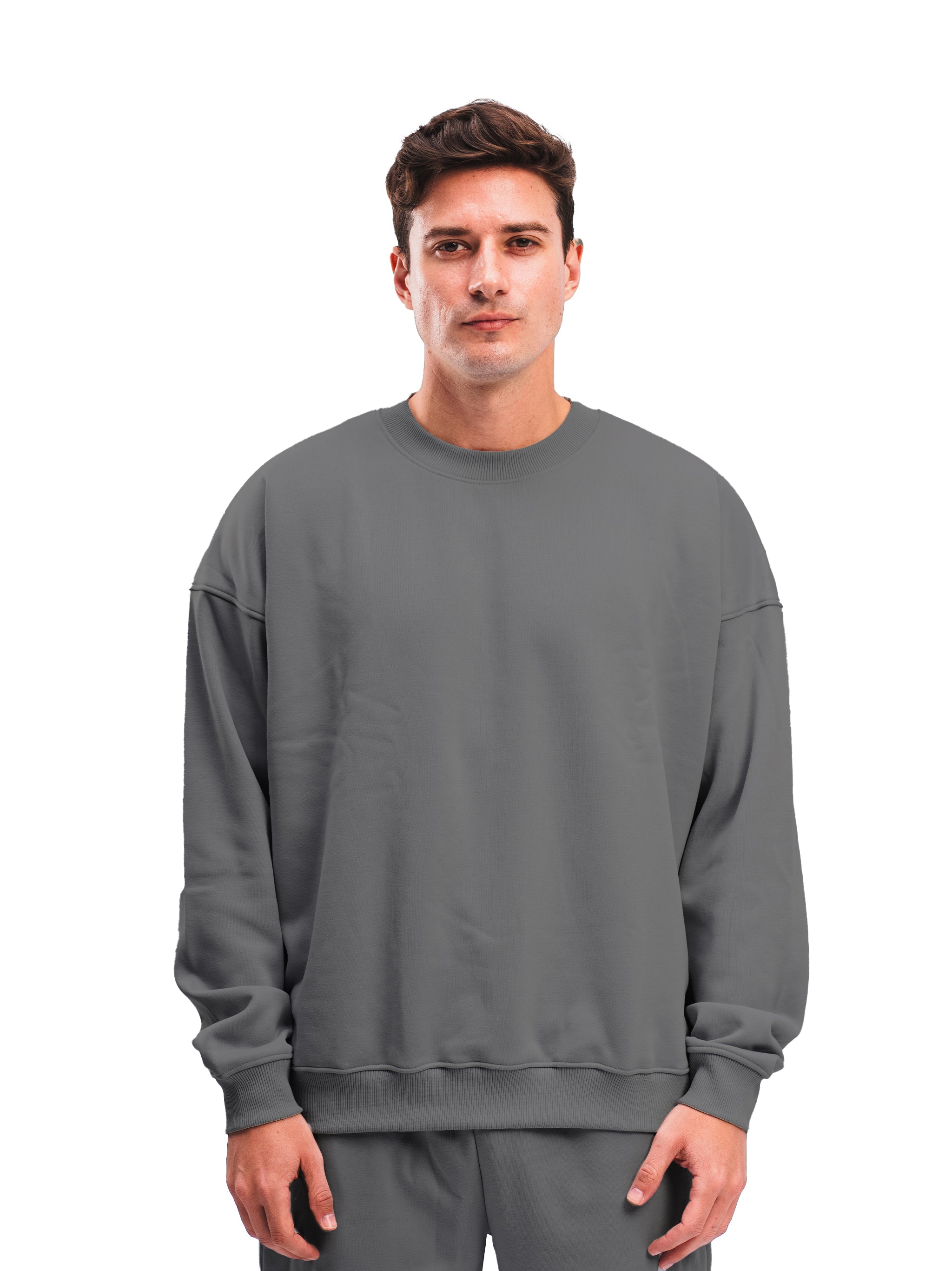 CHARCOAL CREWNECK