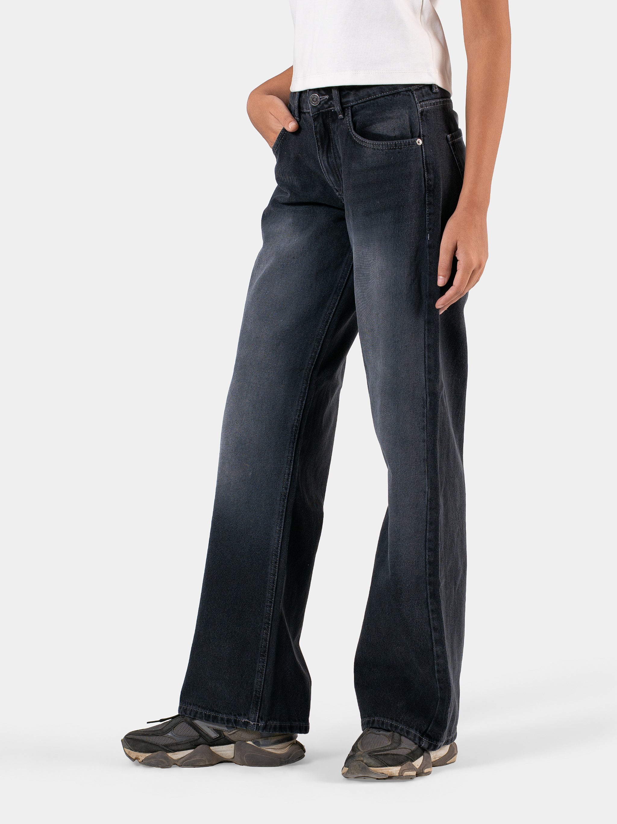 LOW WAIST JEANS BLACK 3