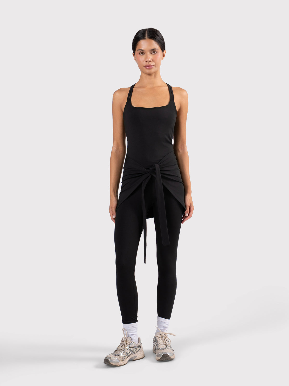 MOVE CROSSED BACK TANK BLACK