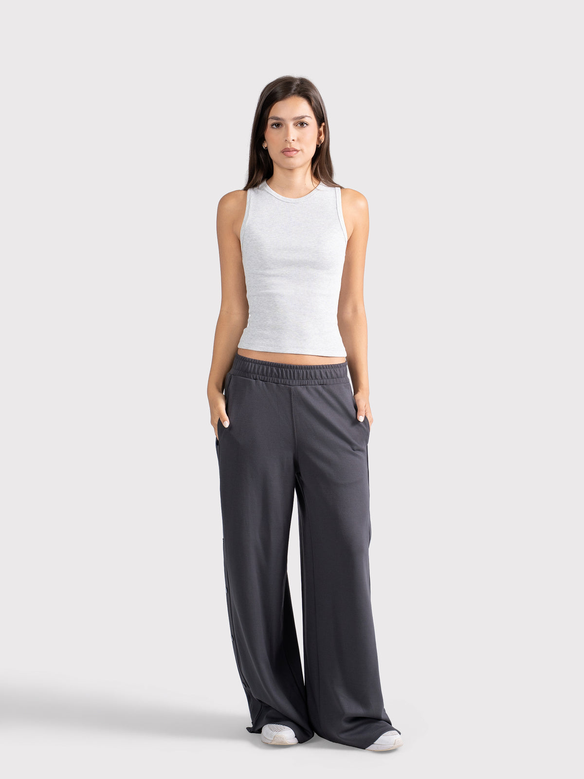 CREWNECK TANK TOP CLOUD-GREY