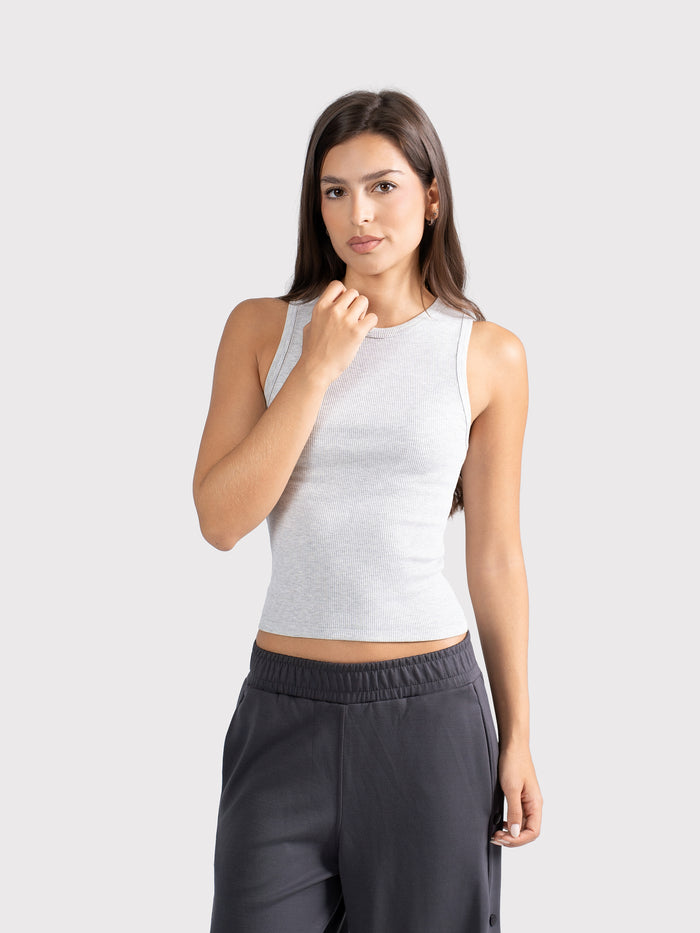 CREWNECK TANK TOP CLOUD-GREY
