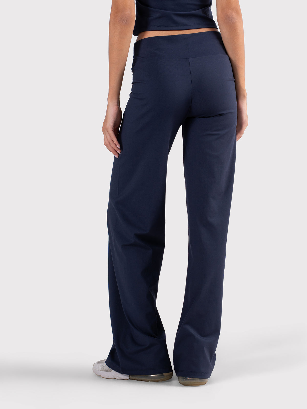 WIDE LEG DRAWSTRING MOVE PANTS NAVY