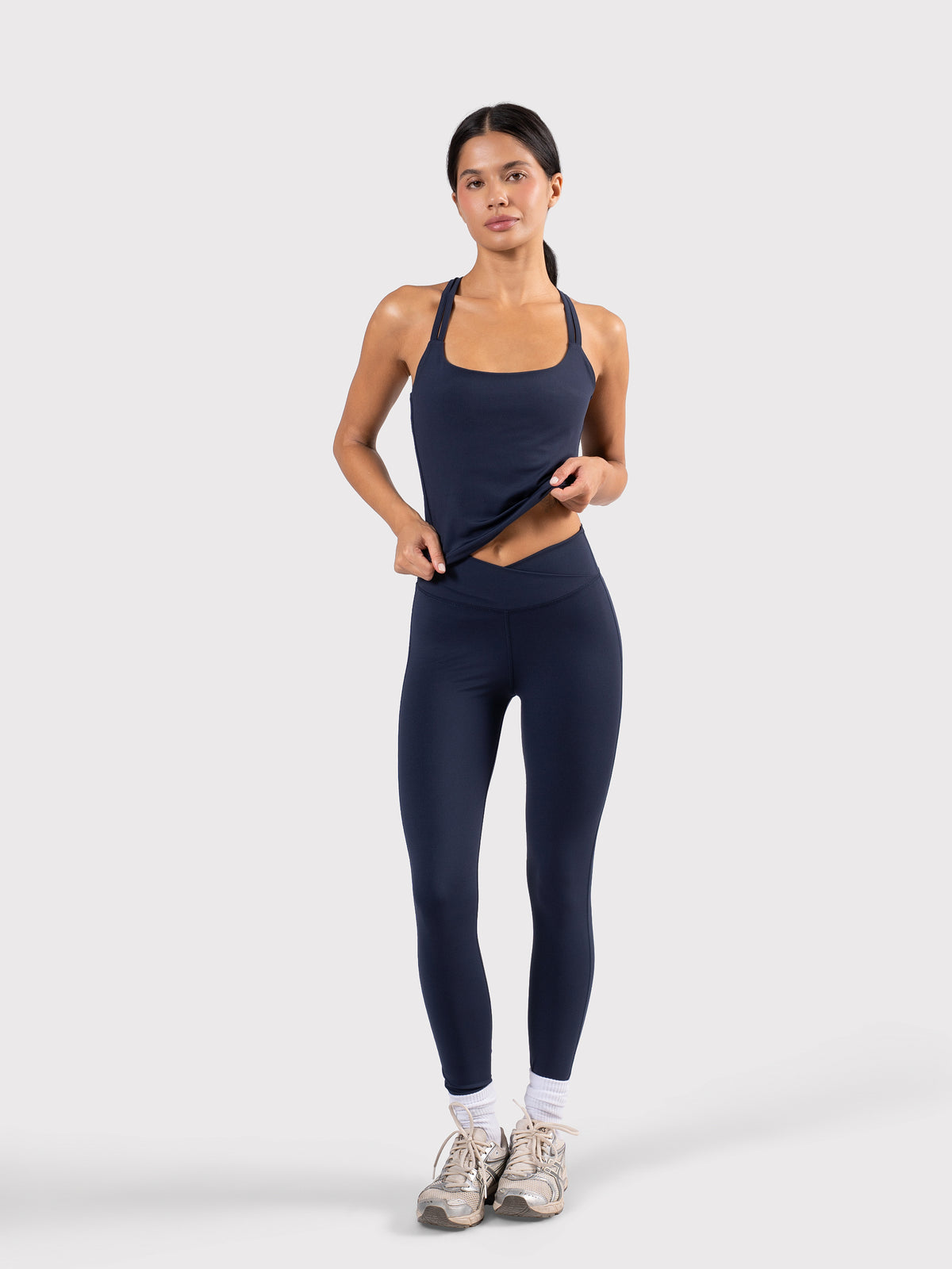 MOVE CROSSED BACK TANK NAVY
