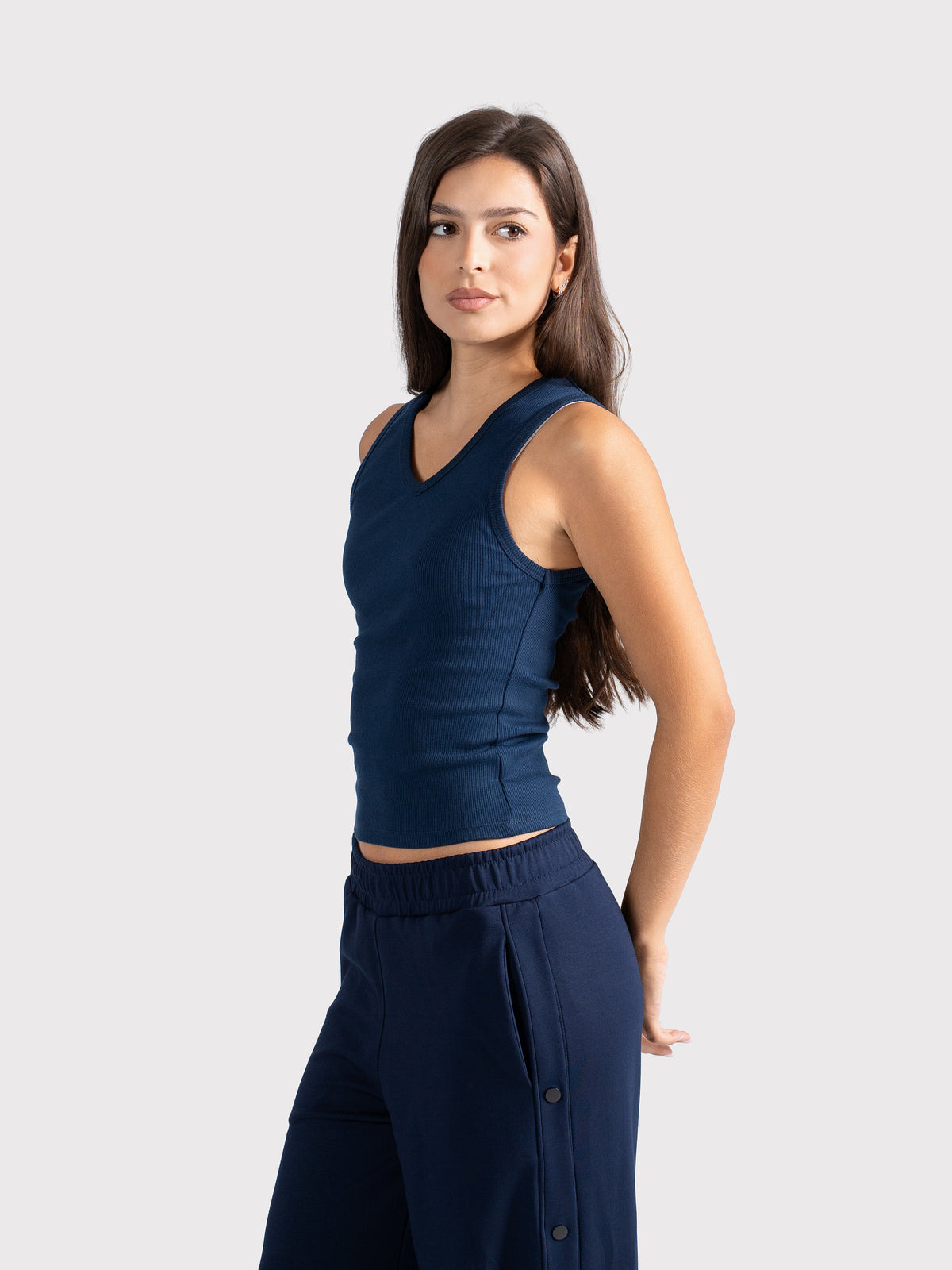 V-NECK TANK TOP NAVY