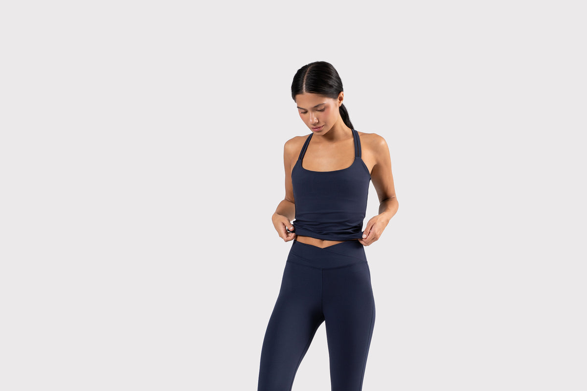 MOVE CROSSED BACK TANK NAVY