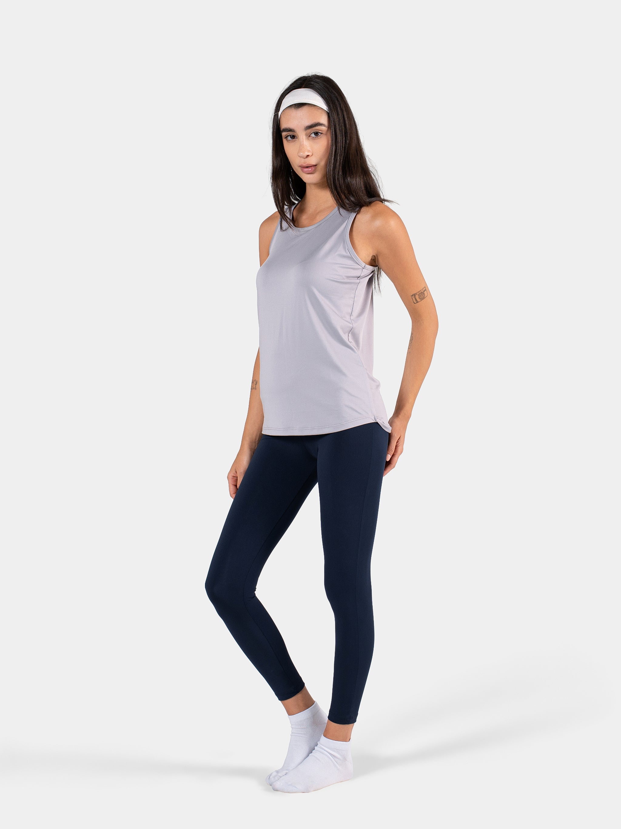 MOVE RACERBACK LOOSE TANK LIGHT-GREY 3