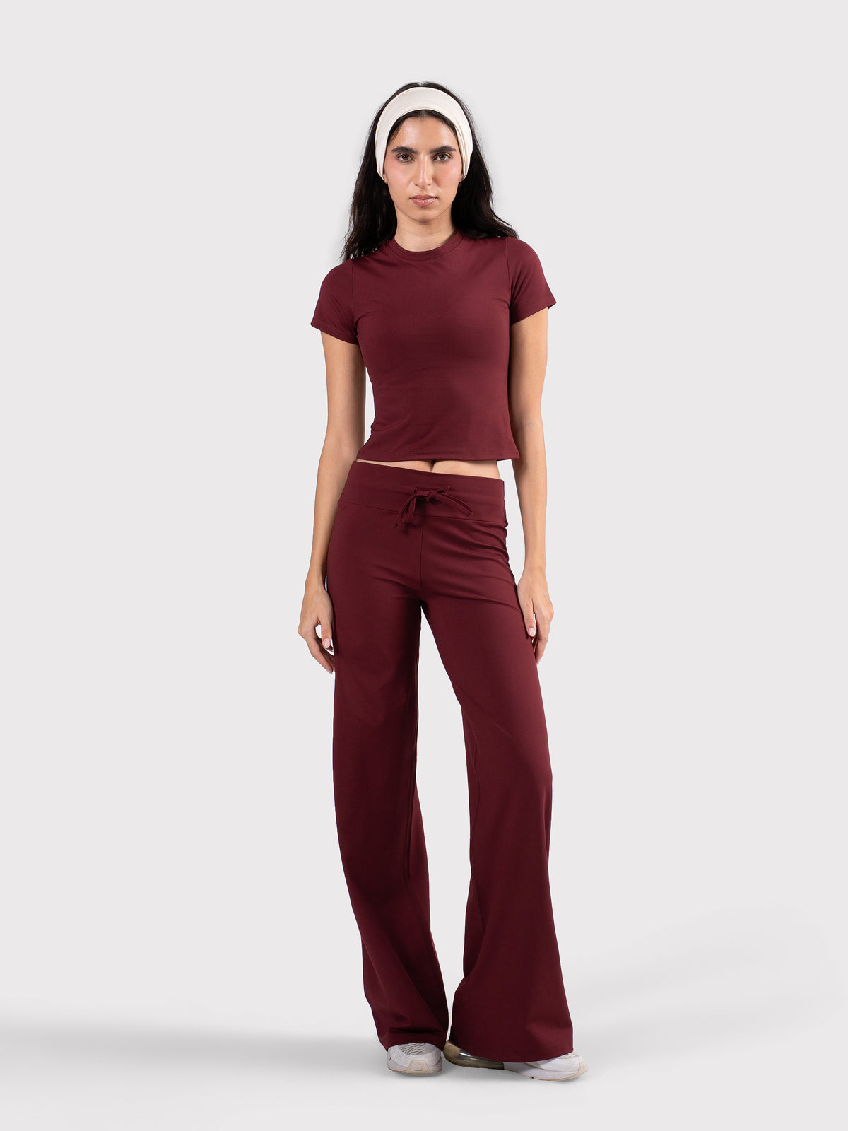 MOVE FITTED TOP BURGUNDY