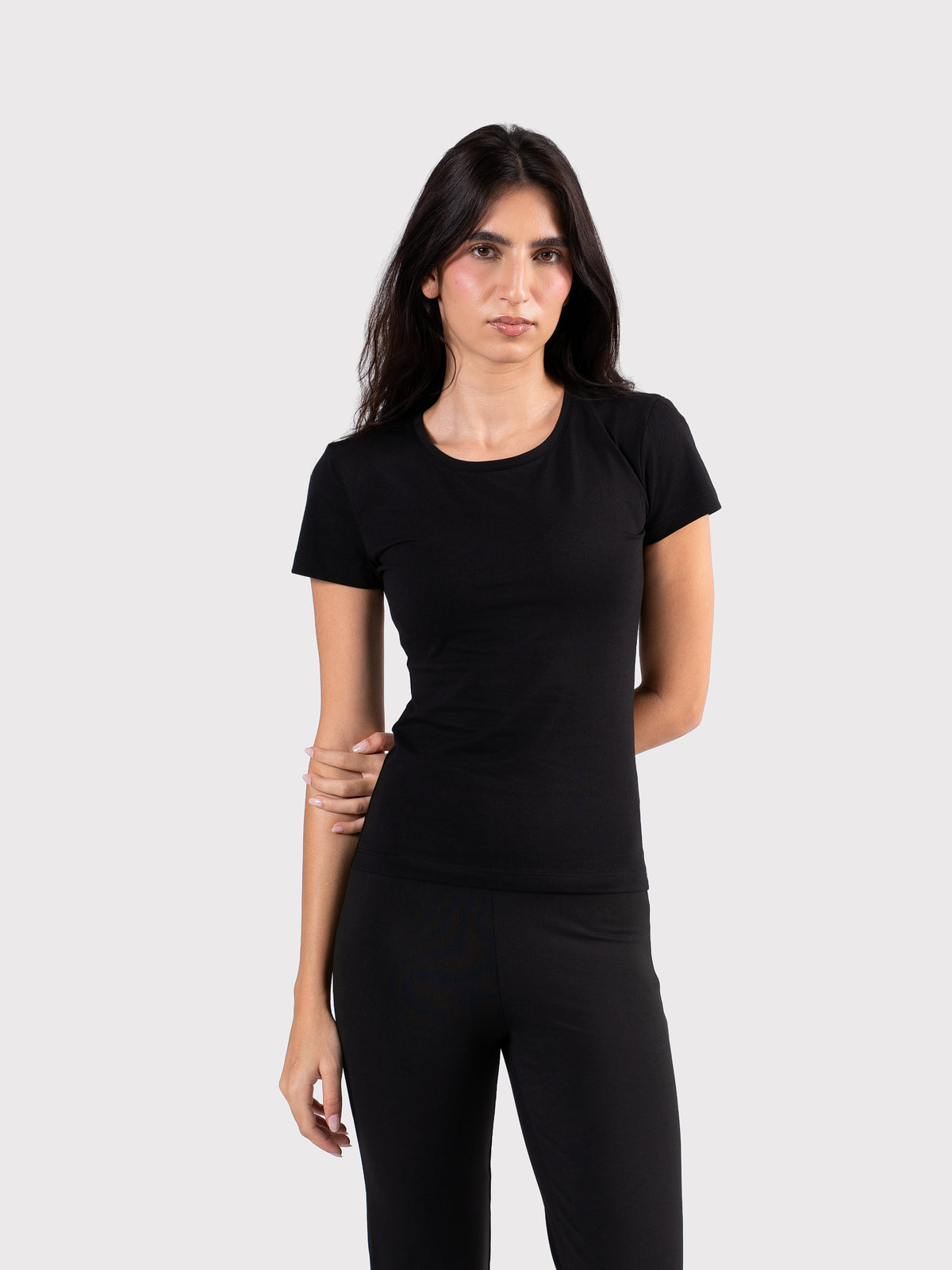 SHORT SLEEVE TOP BLACK
