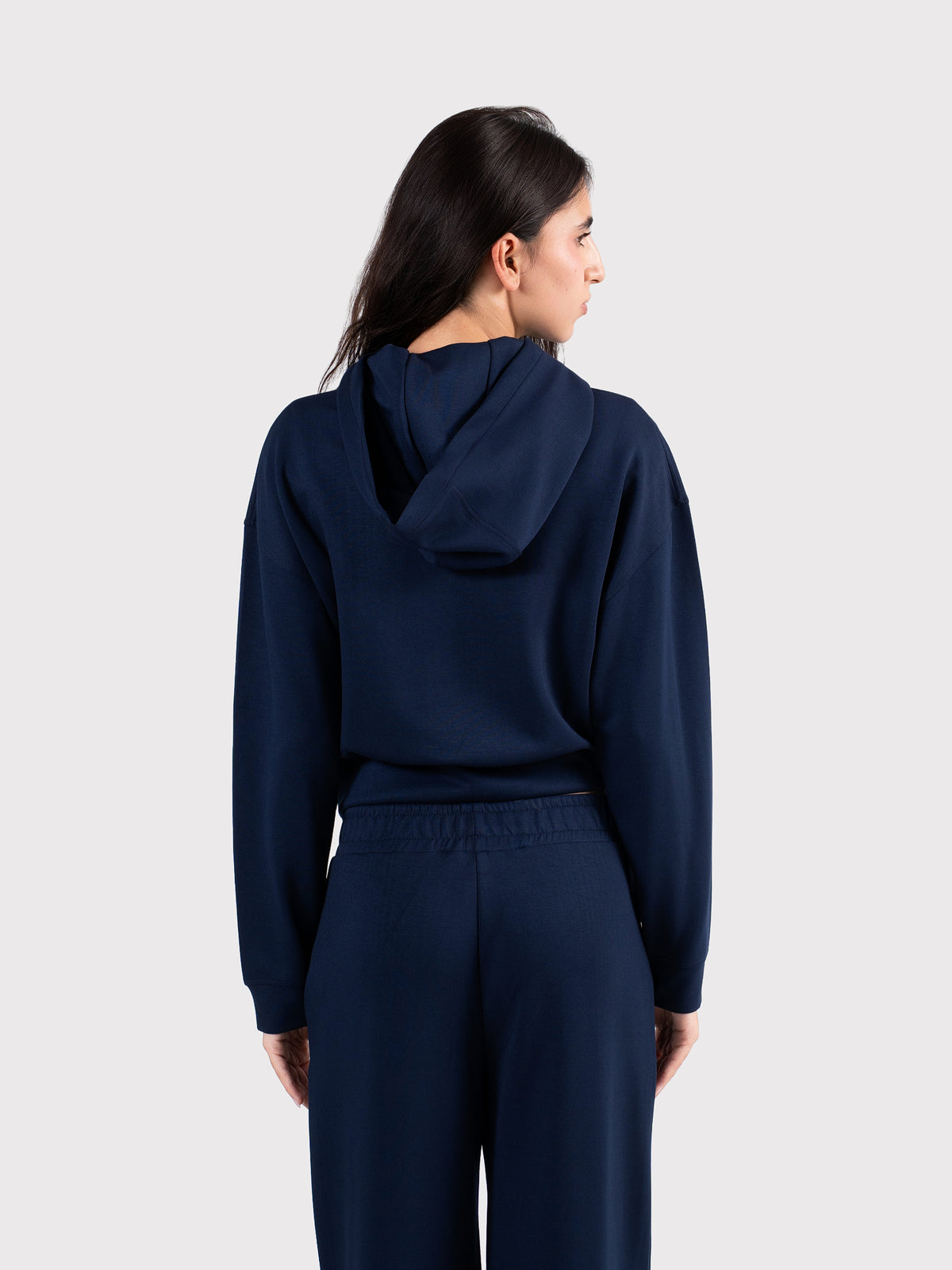BREATHABLE HOODIE WITHOUT LINING NAVY