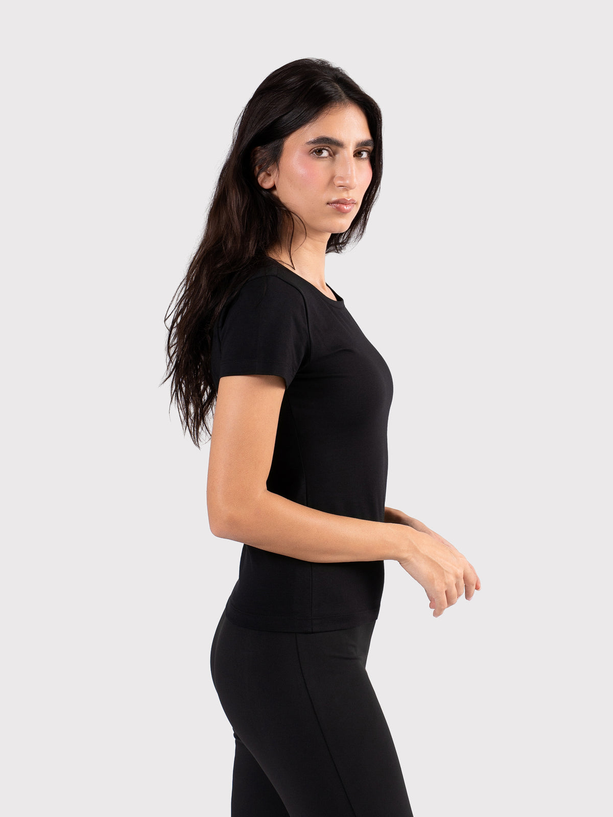 SHORT SLEEVE TOP BLACK