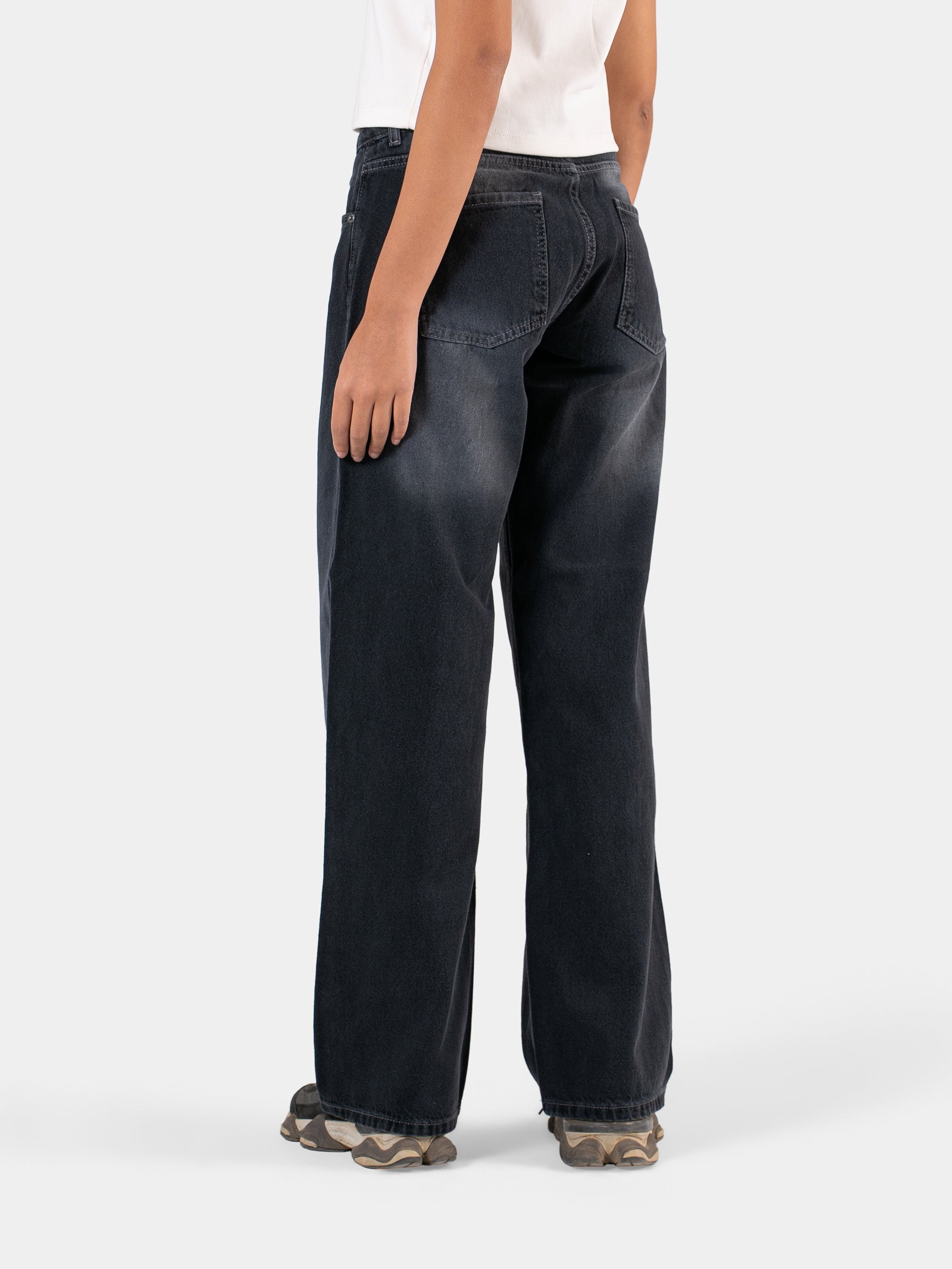 LOW WAIST JEANS BLACK 4