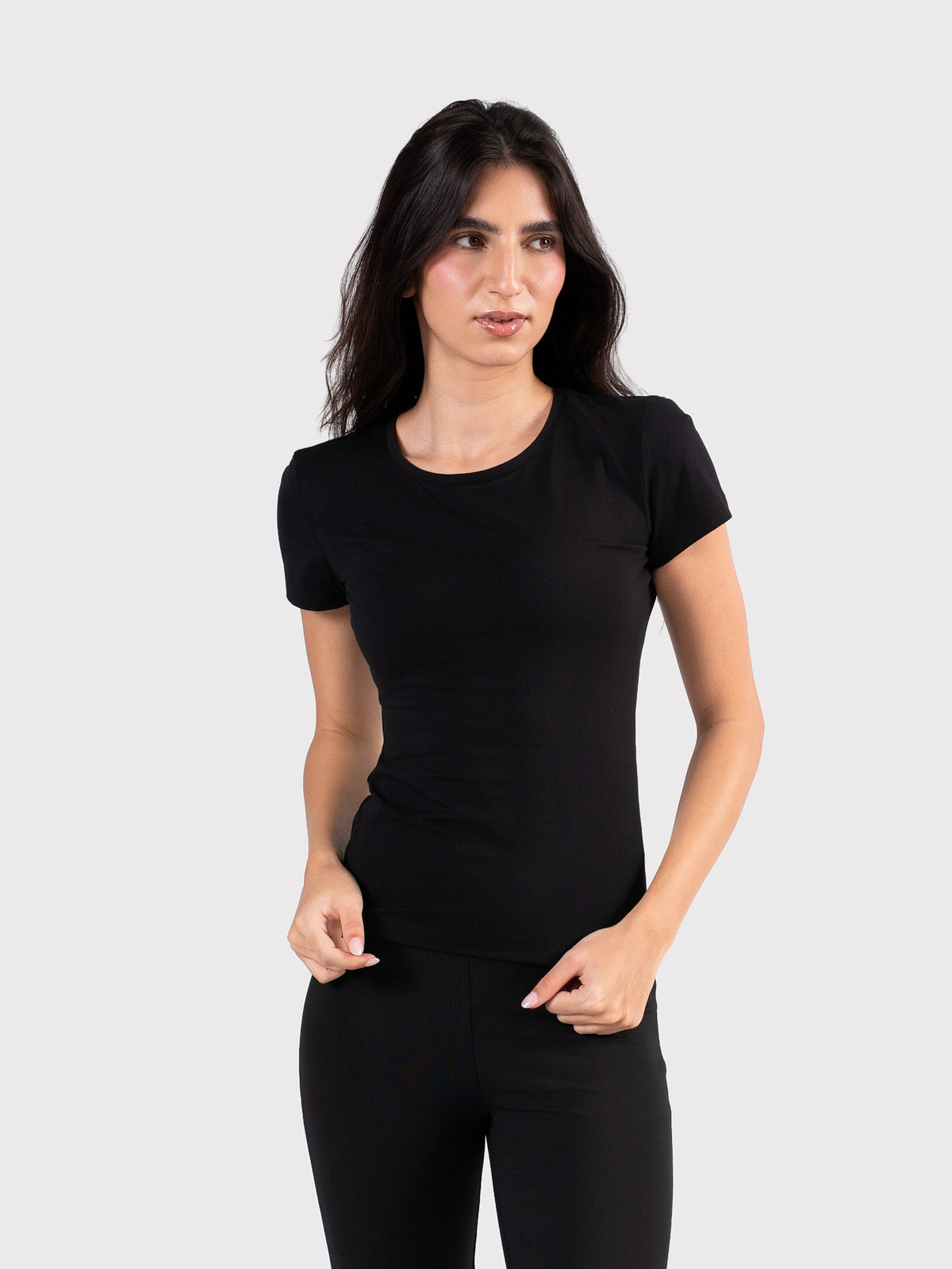 SHORT SLEEVE TOP BLACK