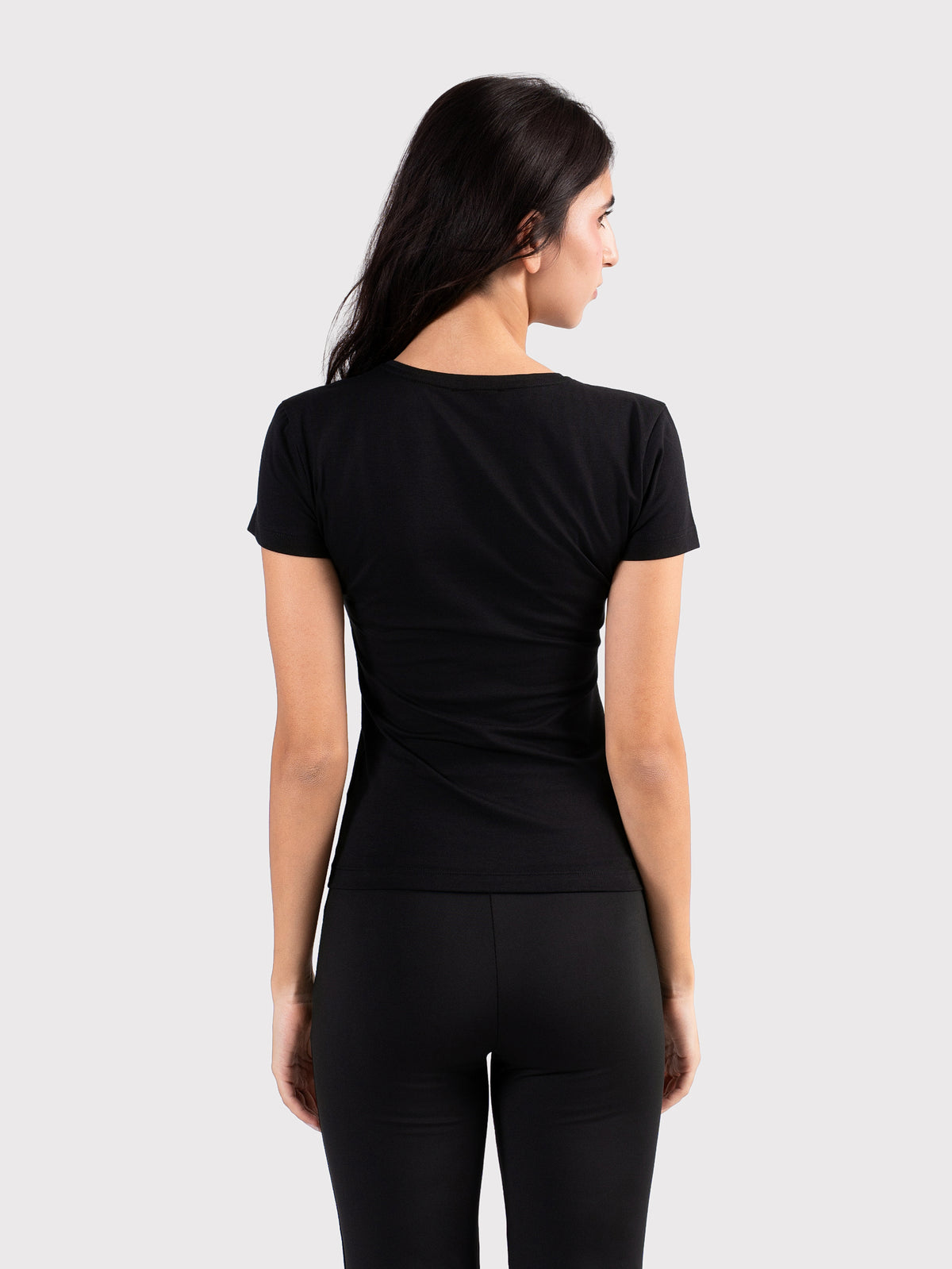 SHORT SLEEVE TOP BLACK