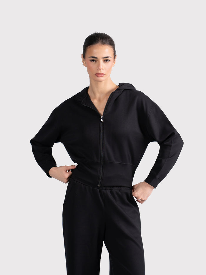 BREATHABLE ZIP-UP BLACK