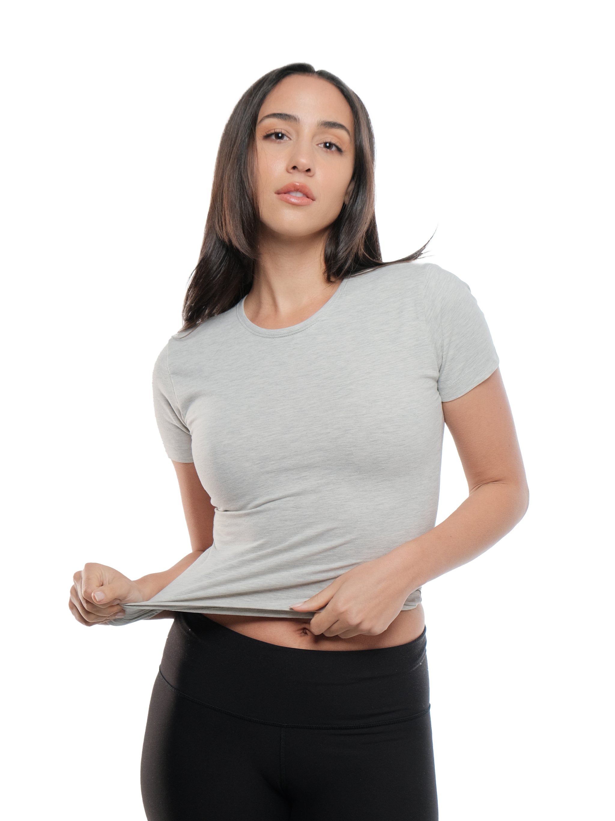 CLOUD GREY SHORT SLEEVE TOP