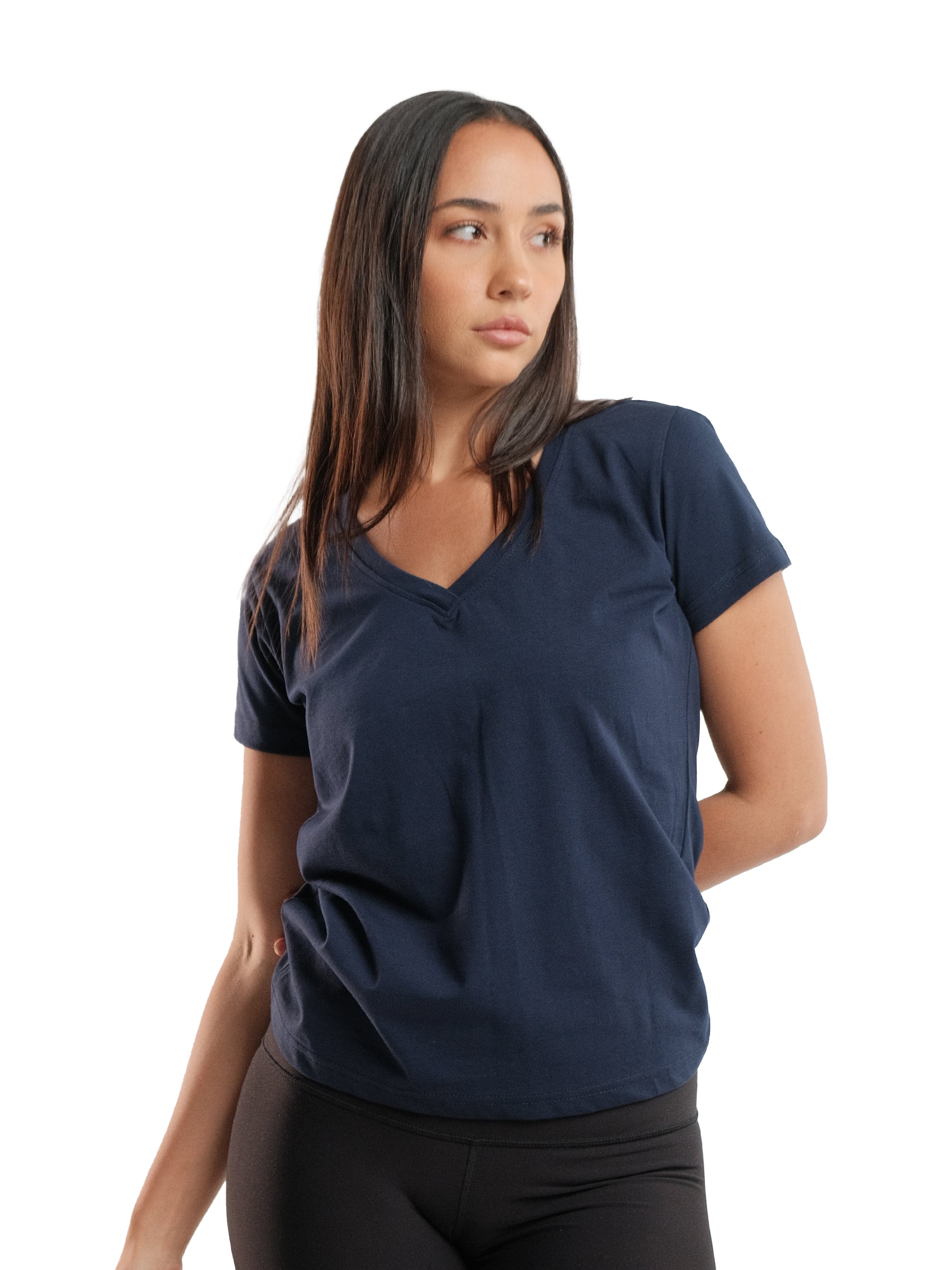 RELAXED FIT V-NECK TEE