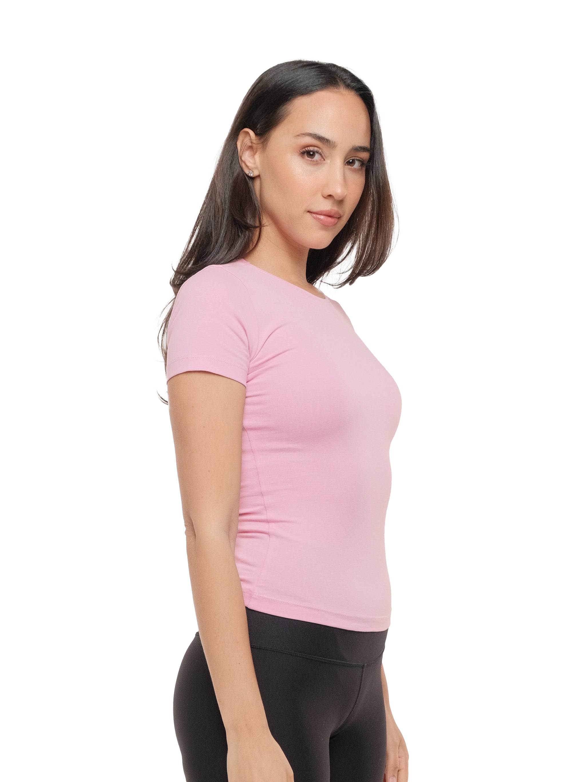 BABY PINK SHORT SLEEVE TOP