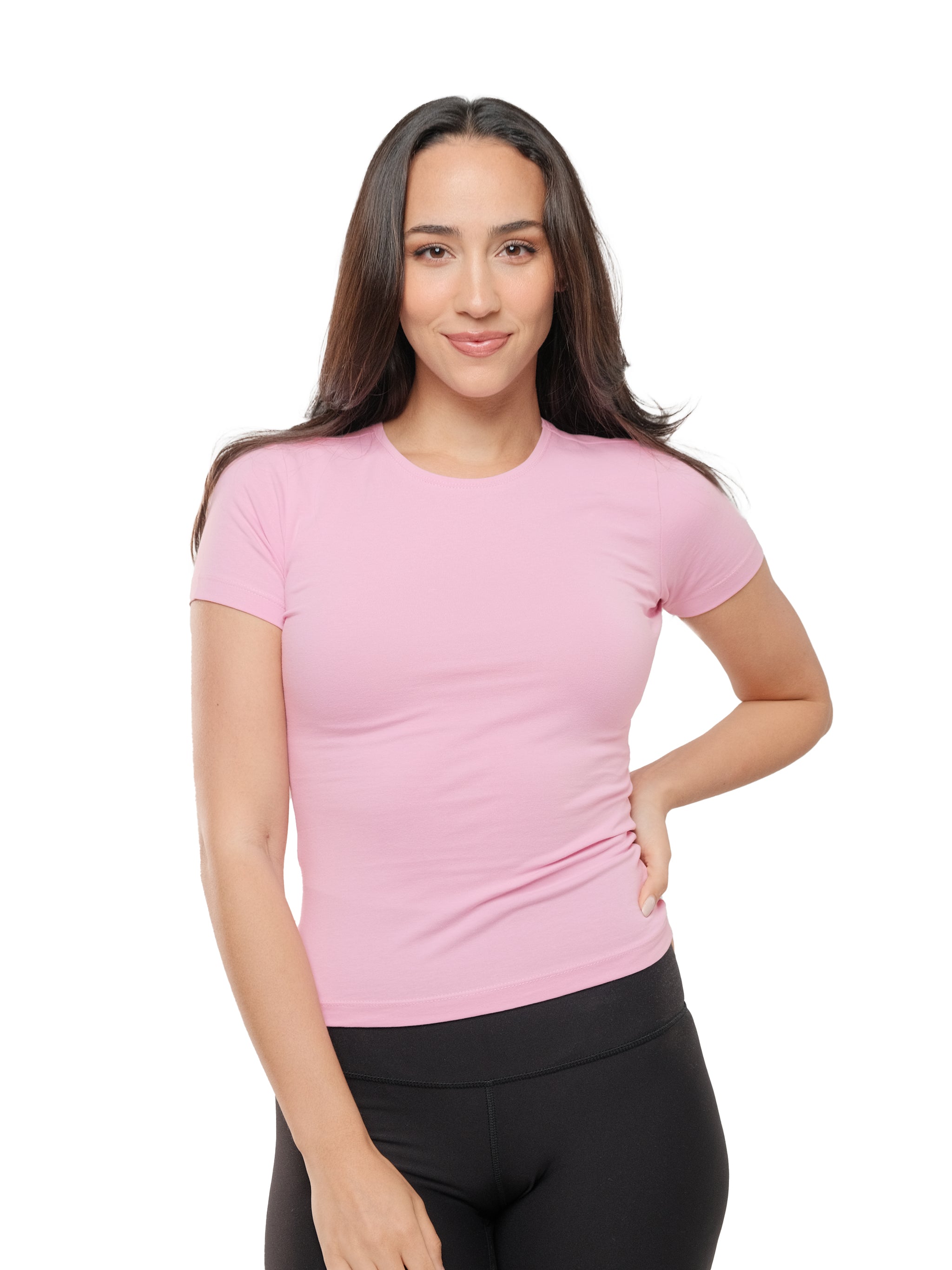 BABY PINK SHORT SLEEVE TOP