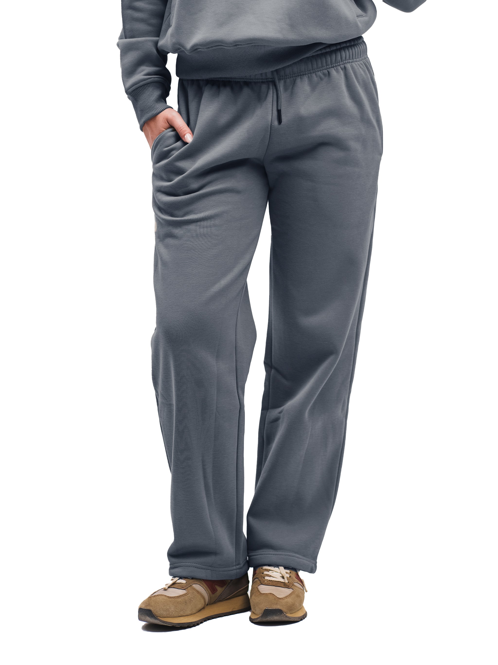 COOL GREY STRAIGHT LEG SWEATPANTS
