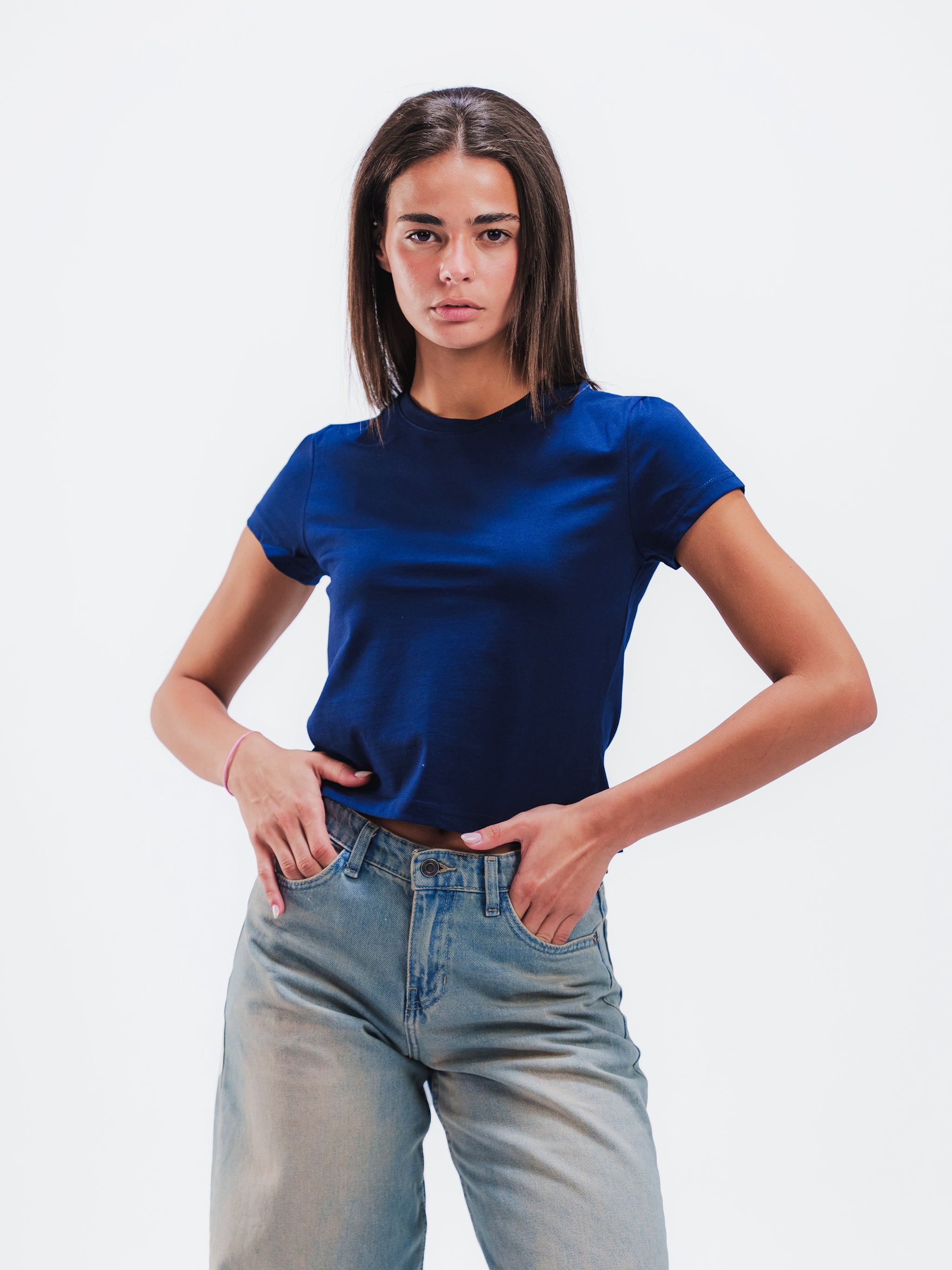 NAVY BABY TEE