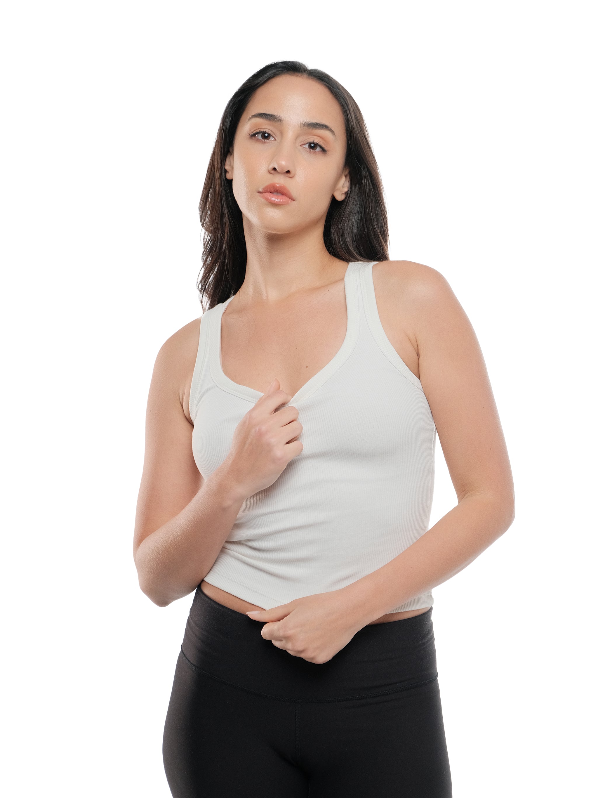 OFF-WHITE U-SHAPED TANK TOP