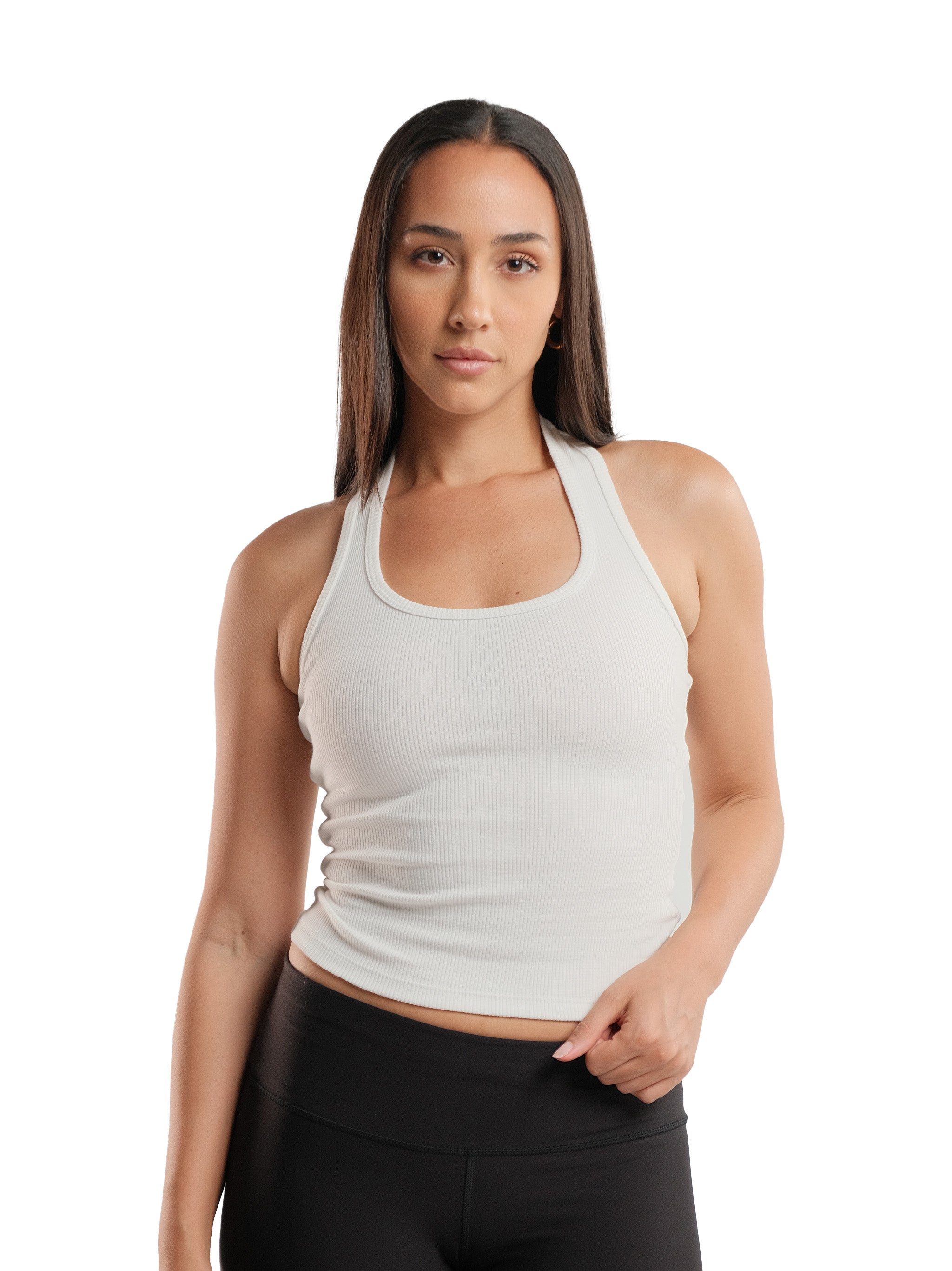 OFF-WHITE HALTER TOP