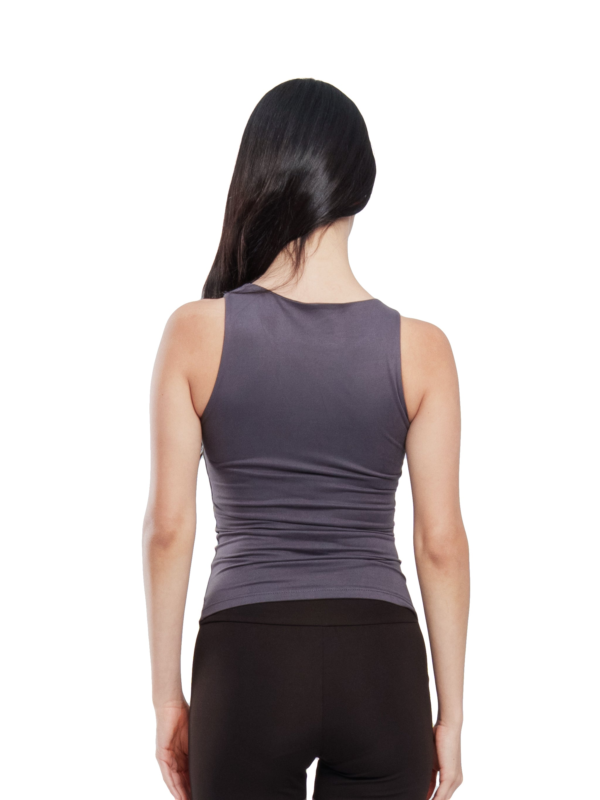MICROFIBER CREWNECK TANK TOP