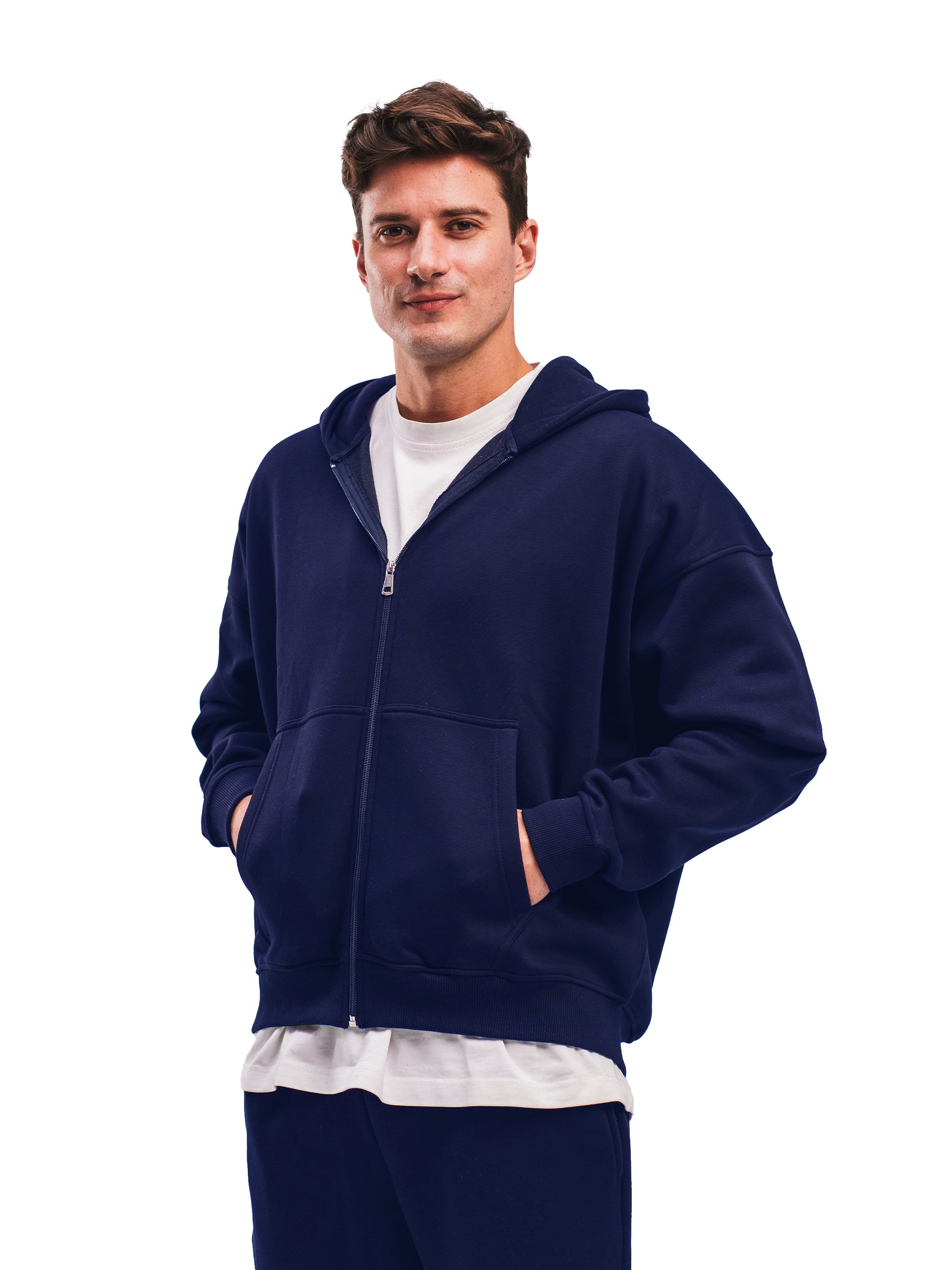 NAVY ZIP UP