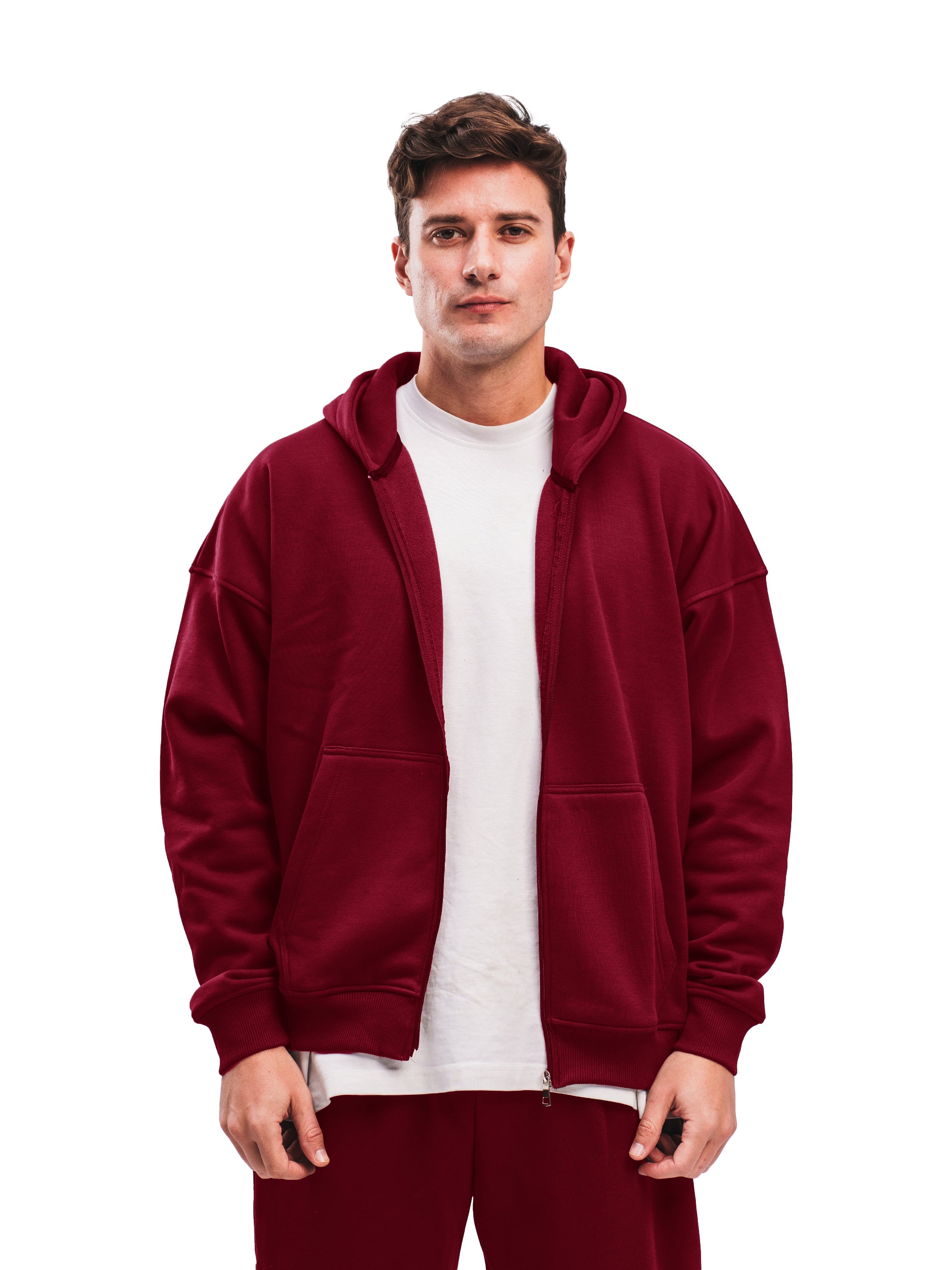 BURGUNDY ZIP UP
