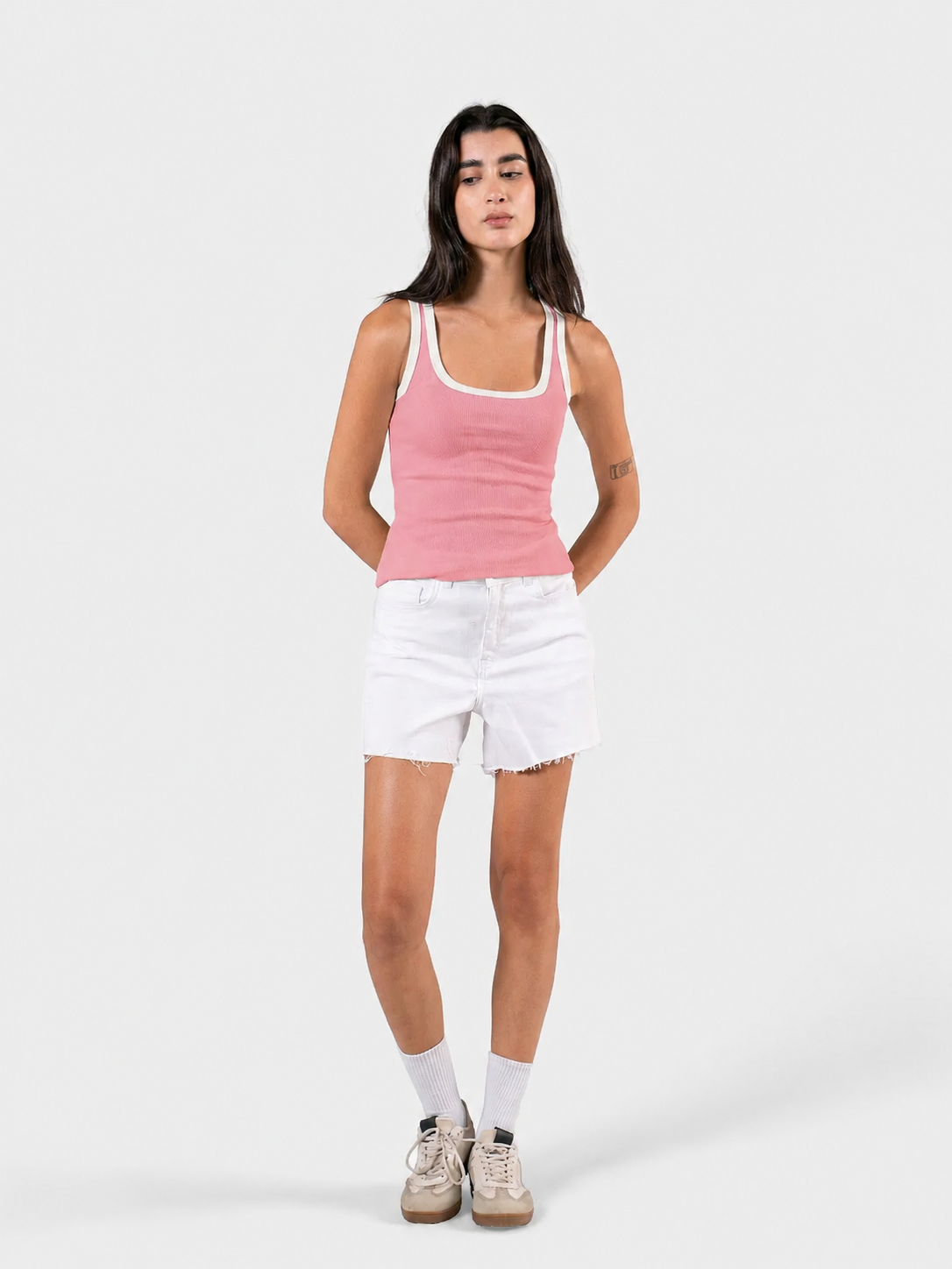 TWO TONE TANK TOP