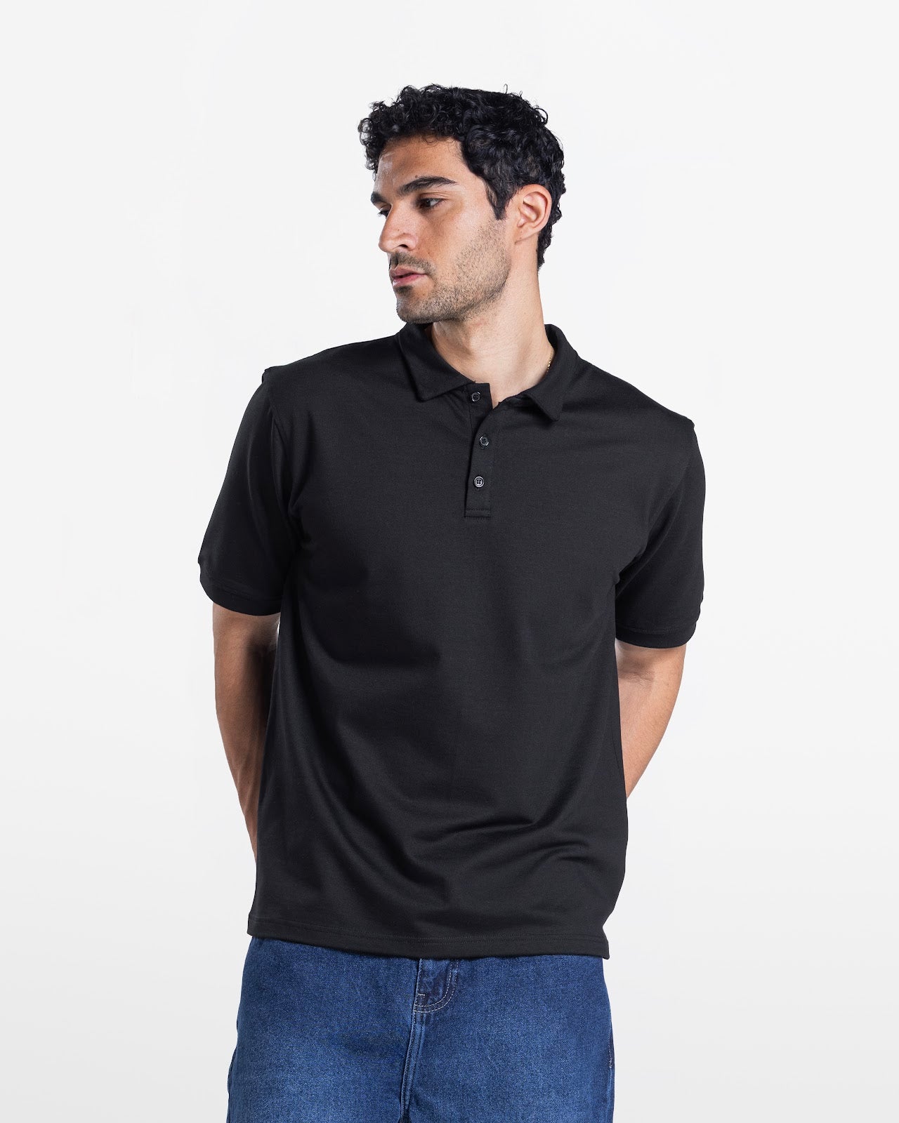 MEN'S POLO SHIRT BLACK 4