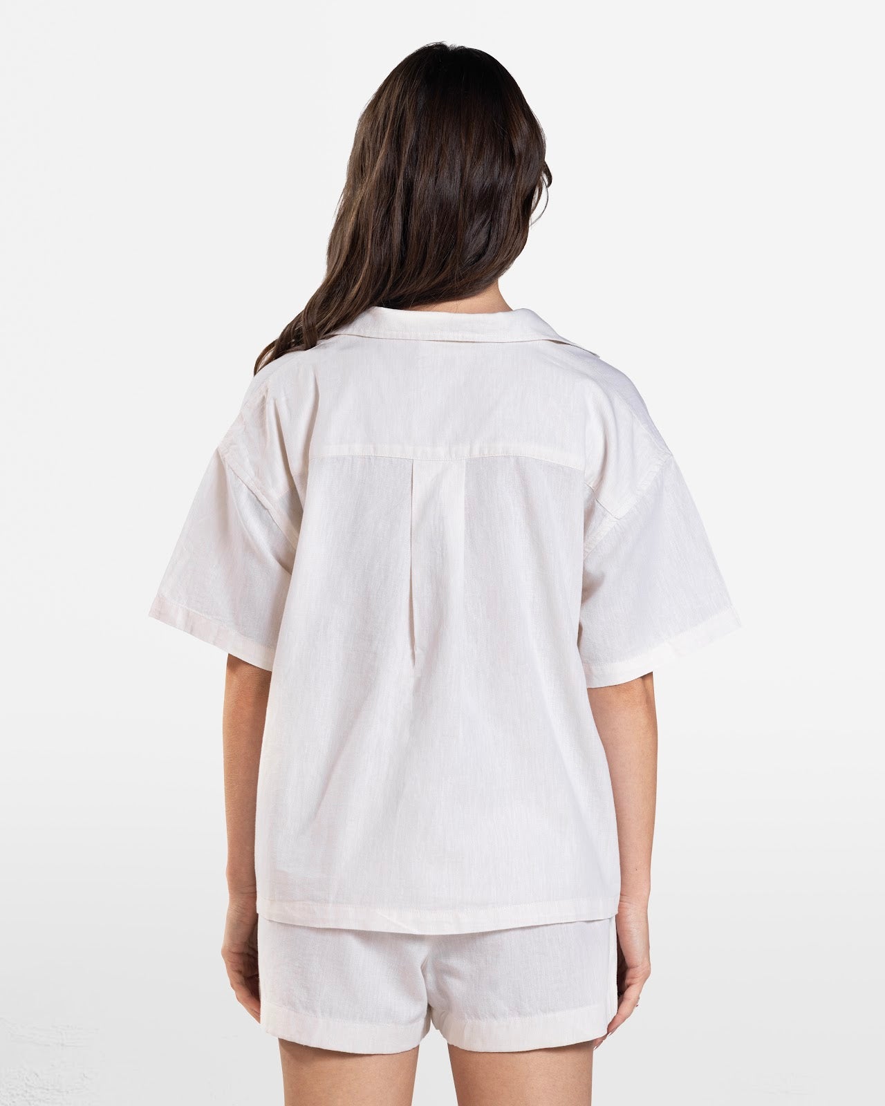 SHORT SLEEVE LINEN SHIRT BEIGE 2