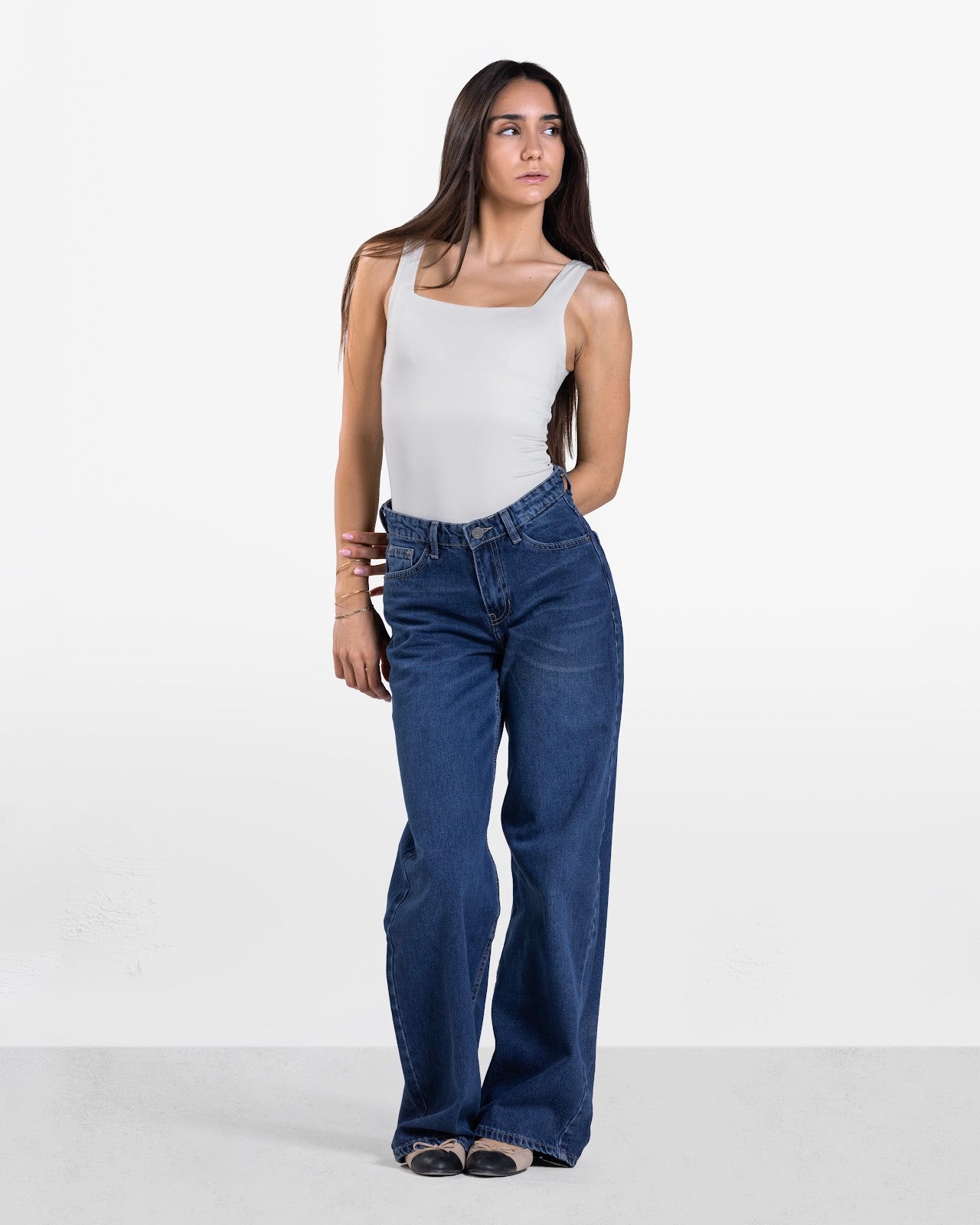ROUND NECK BODYSUIT OFF-WHITE 5