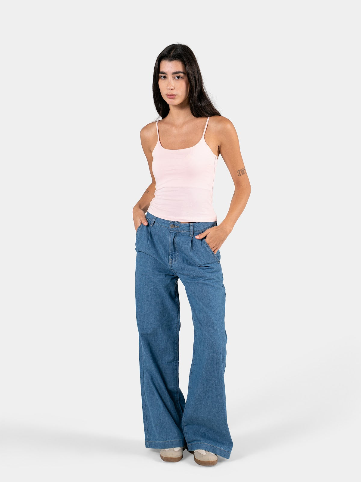 SPAGHETTI STRAP TOP BABY-PINK 2