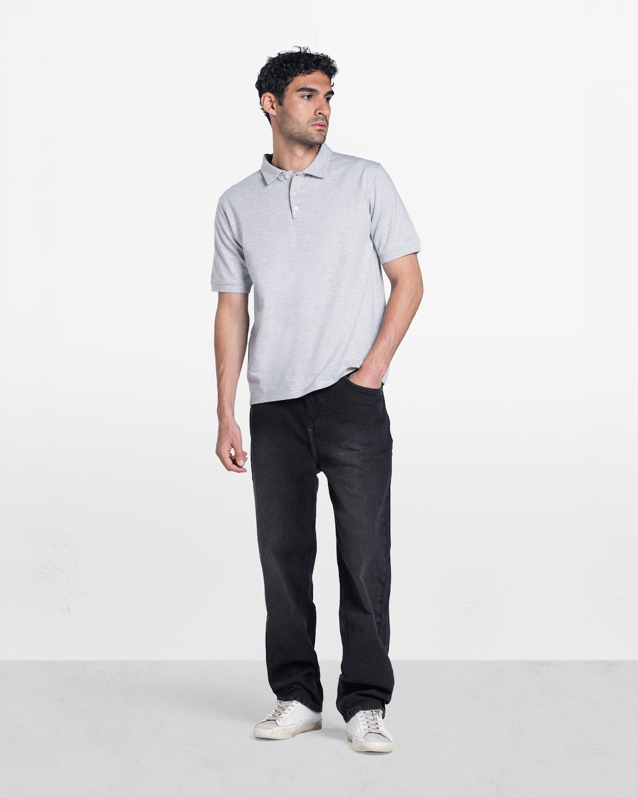 MEN'S POLO SHIRT CLOUD GREY 4