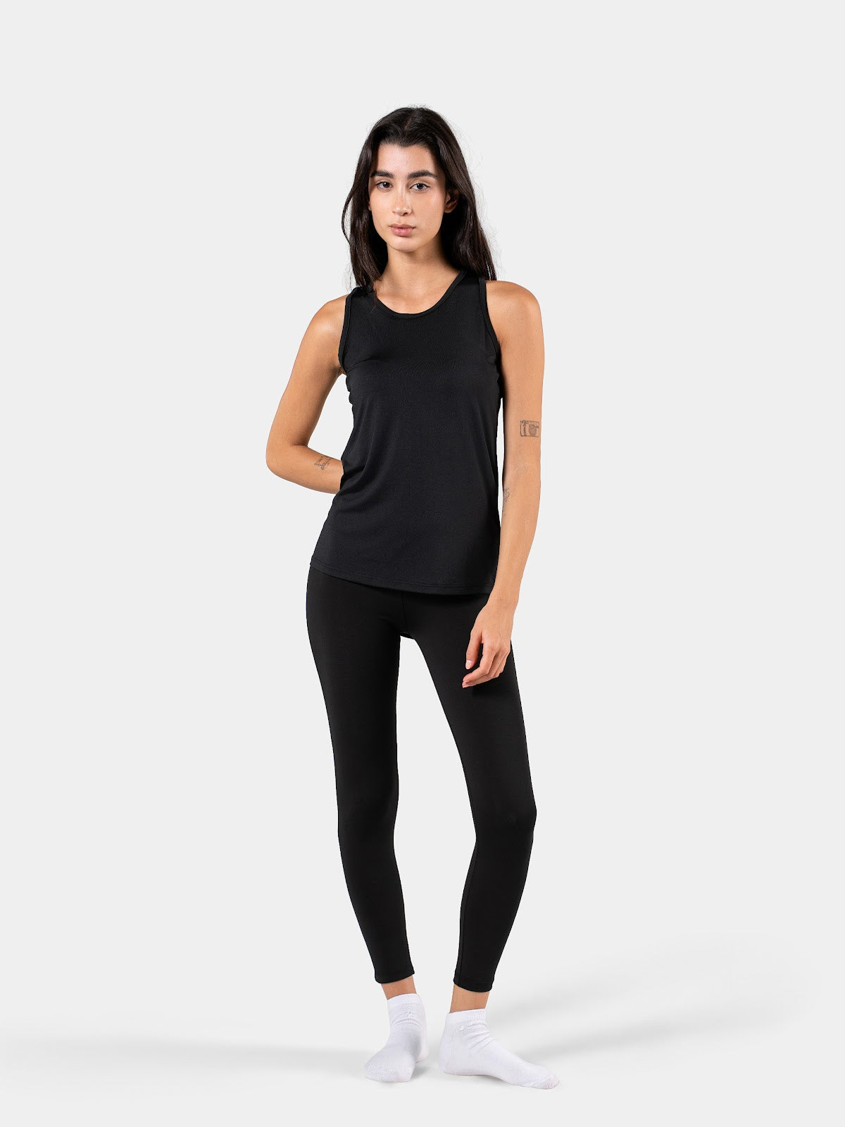 MOVE RACERBACK LOOSE TANK BLACK 2