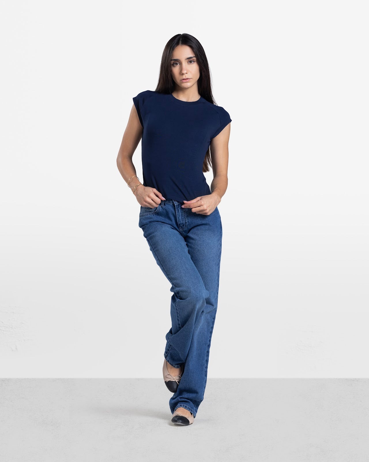 CAP SLEEVE T-SHIRT NAVY 4