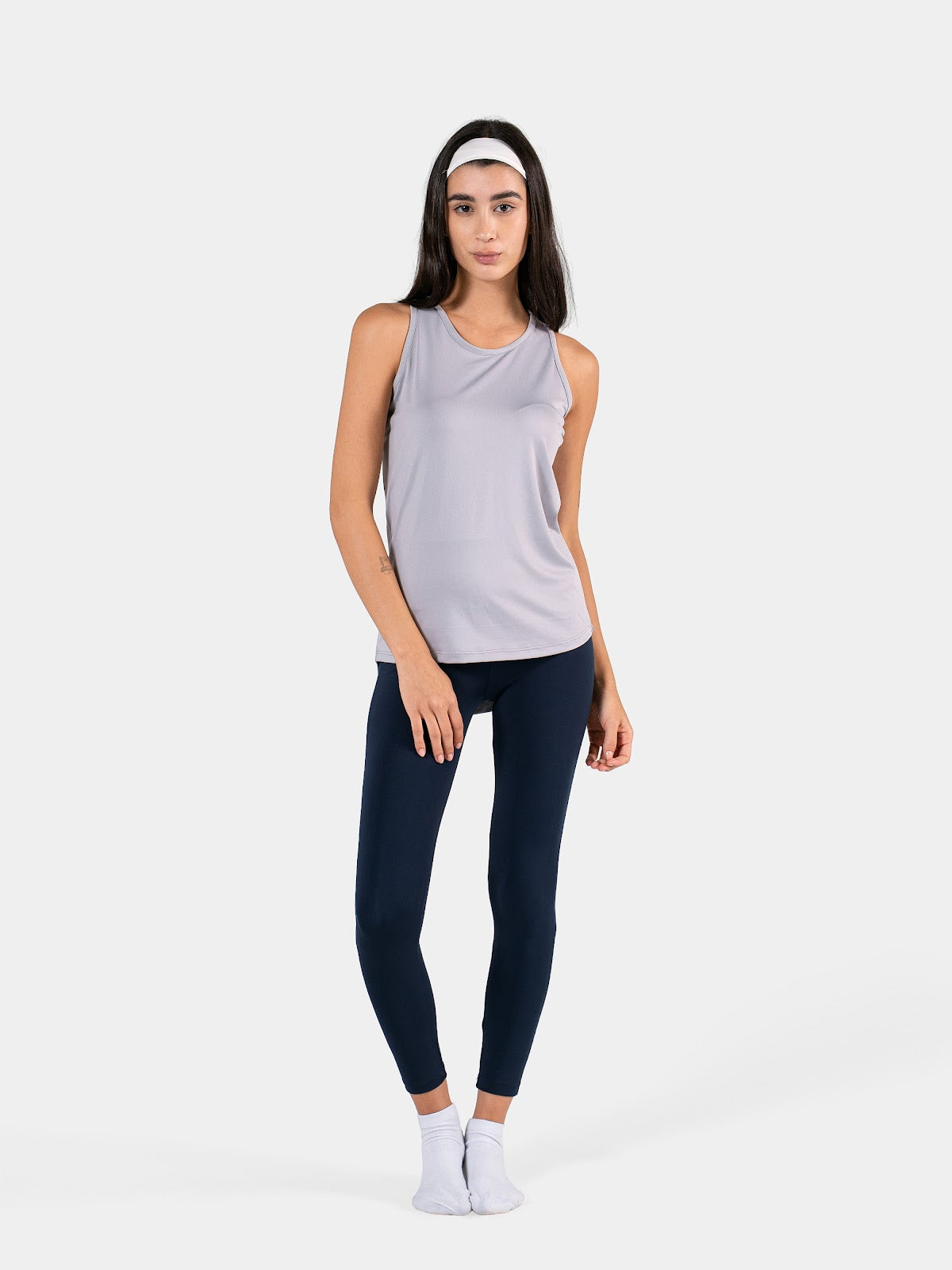 MOVE RACERBACK LOOSE TANK LIGHT-GREY 2