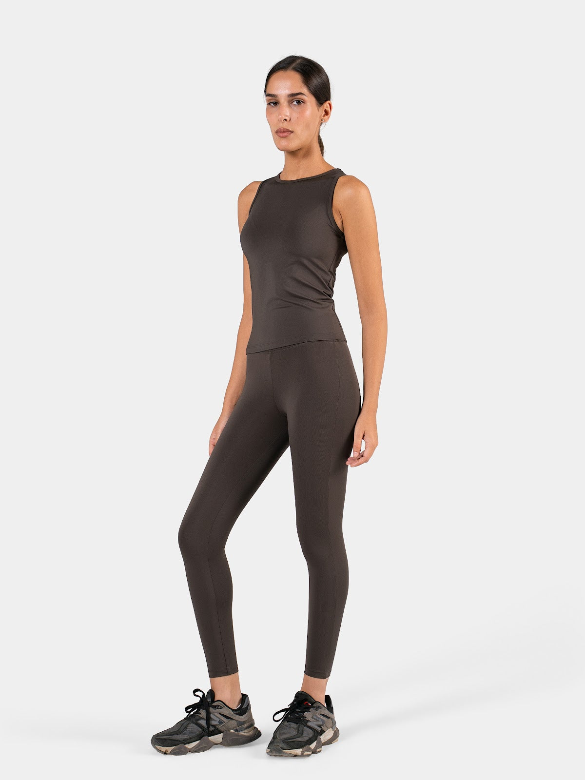 MOVE ESSENTIAL FITTED TANK BROWN 3