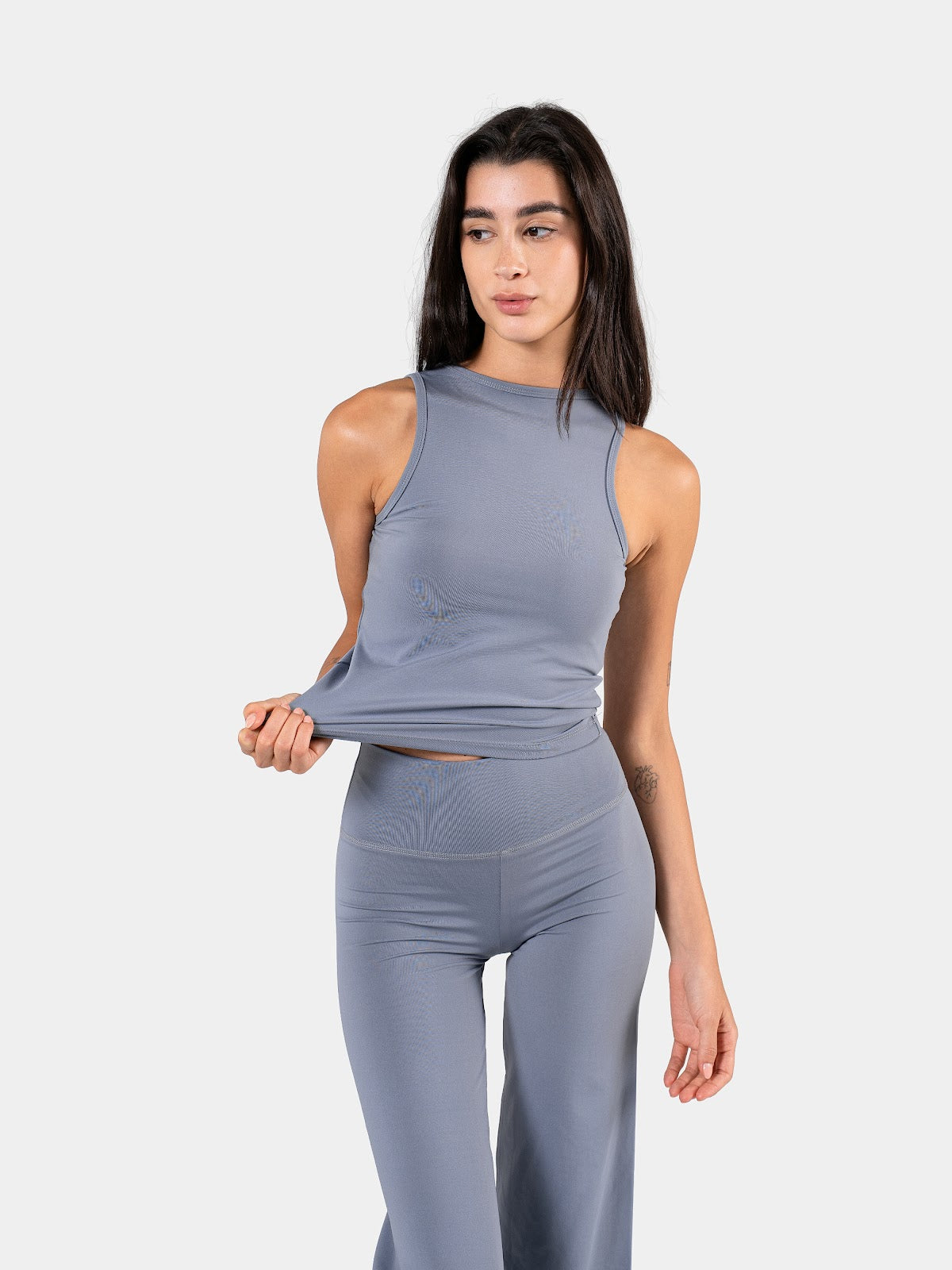 MOVE ESSENTIAL FITTED TANK STEEL BLUE 6