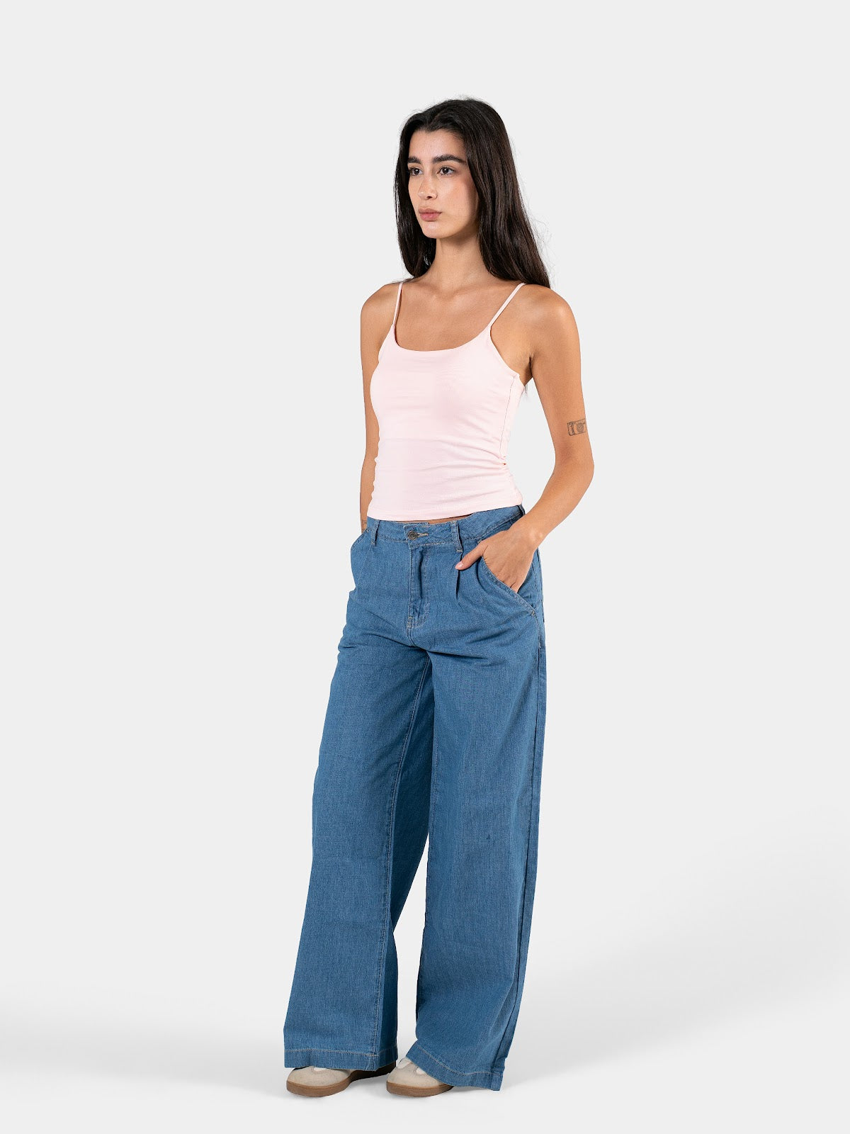 SPAGHETTI STRAP TOP BABY-PINK 3
