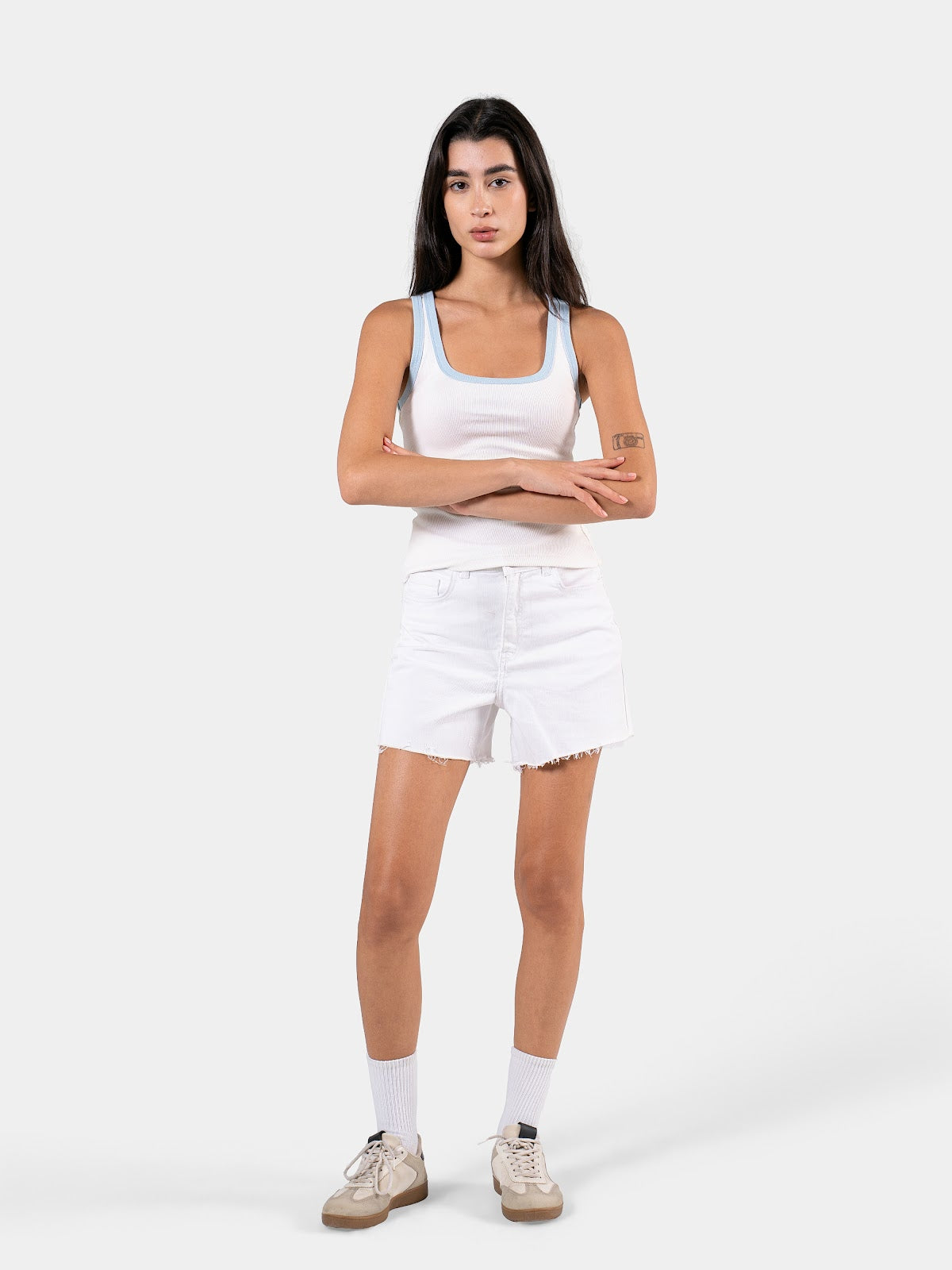 TWO TONE TANK TOP WHITE X BABY BLUE 2