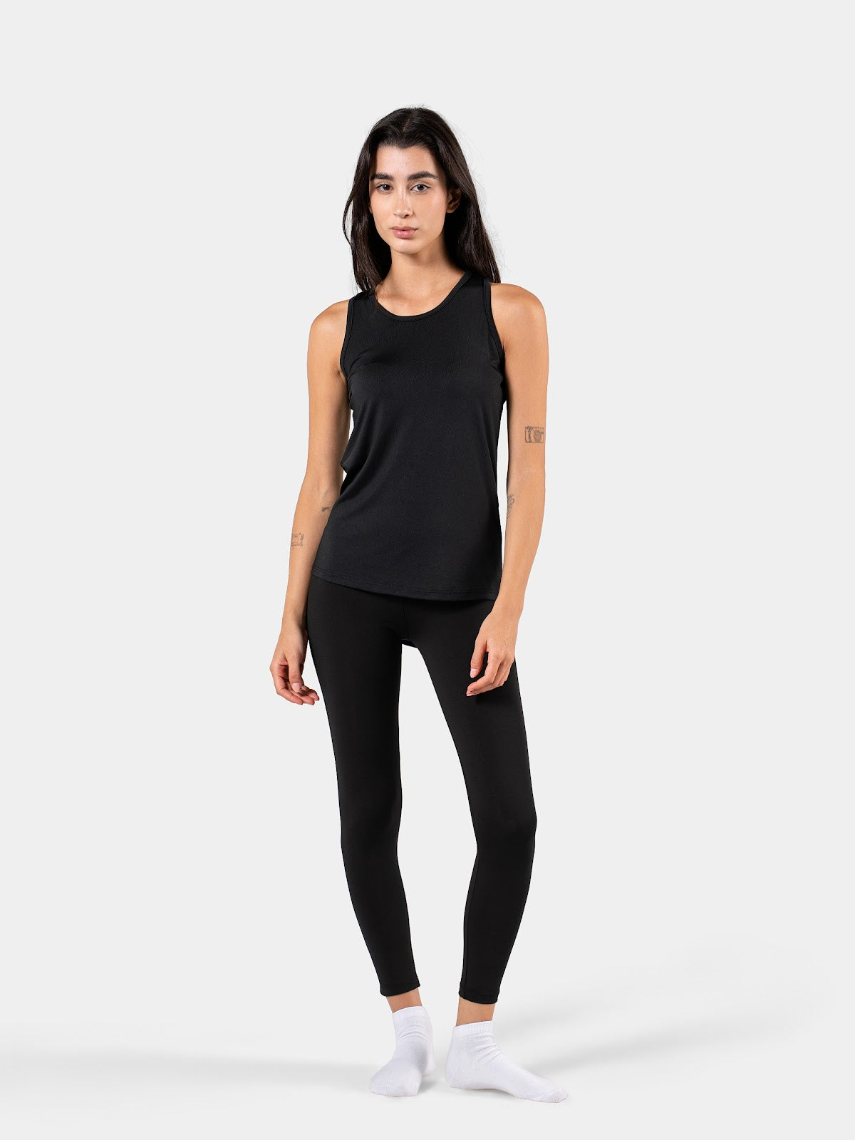 MOVE RACERBACK LOOSE TANK BLACK 1