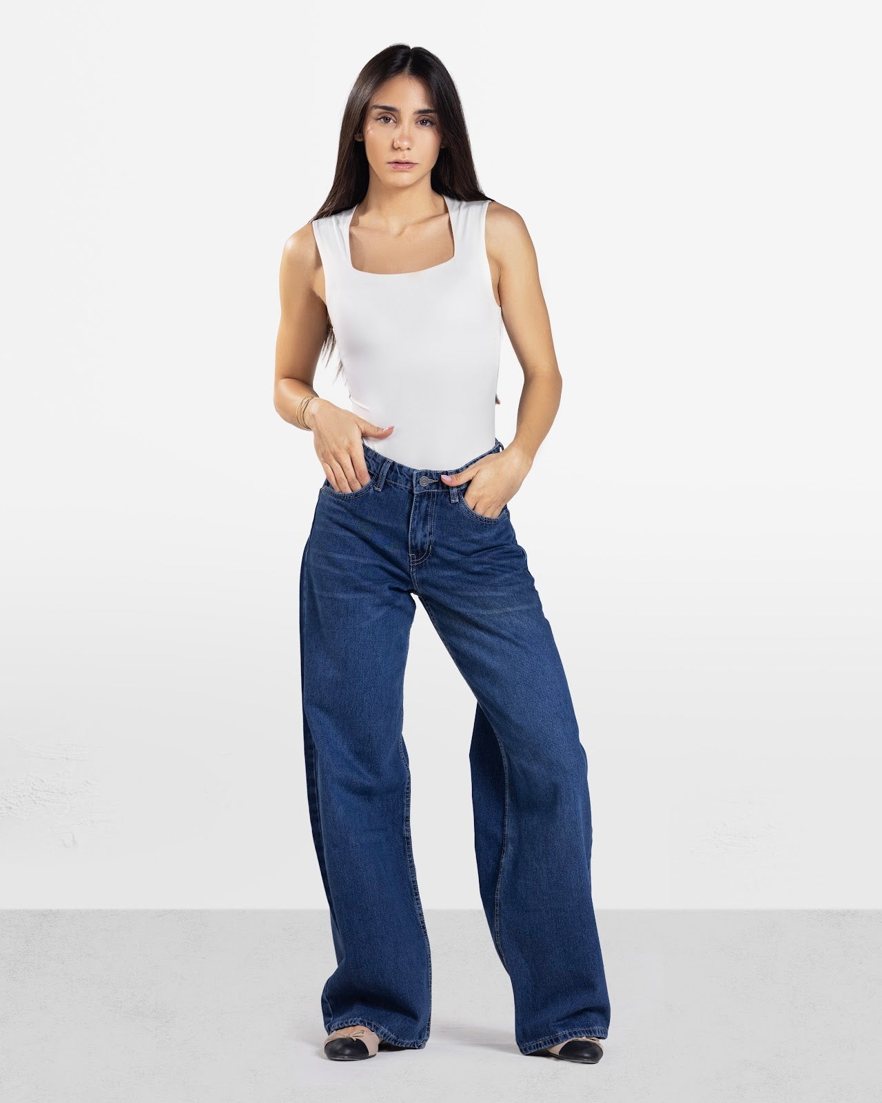 SQUARE NECK BODYSUIT OFF-WHITE 3
