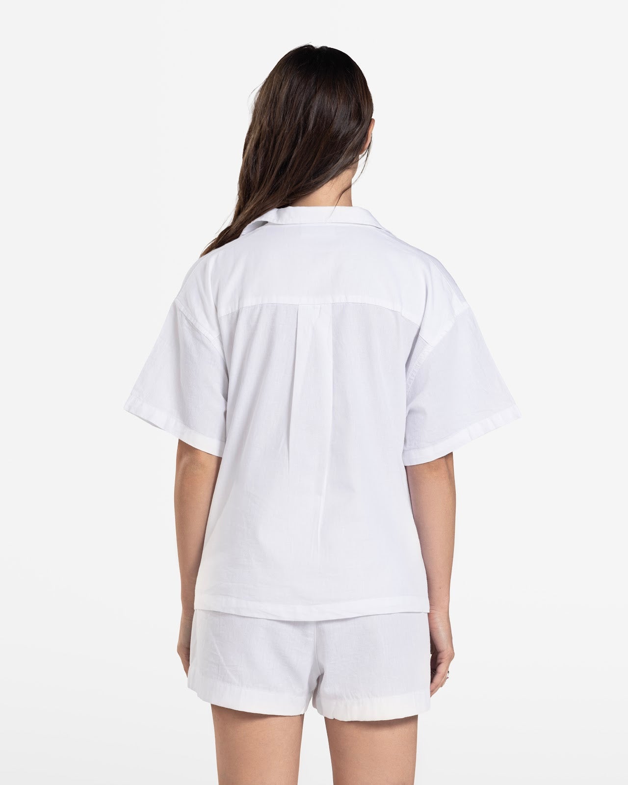 SHORT SLEEVE LINEN SHIRT WHITE 2