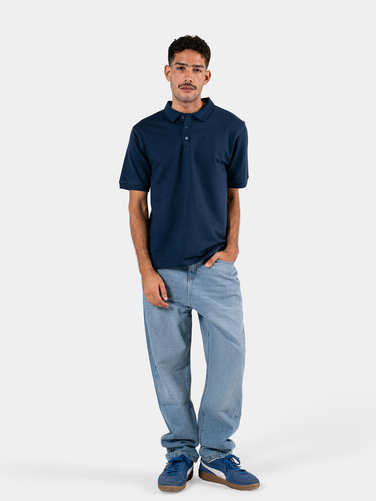 MEN'S POLO SHIRT NAVY 1