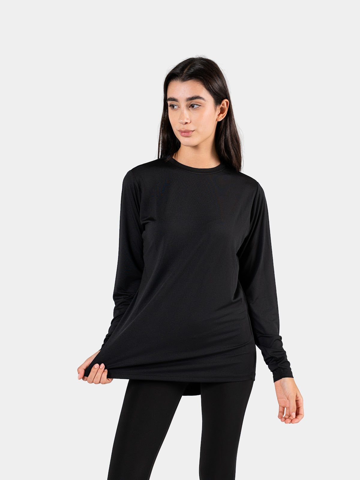MOVE LOOSE LONG SLEEVE TOP BLACK 6