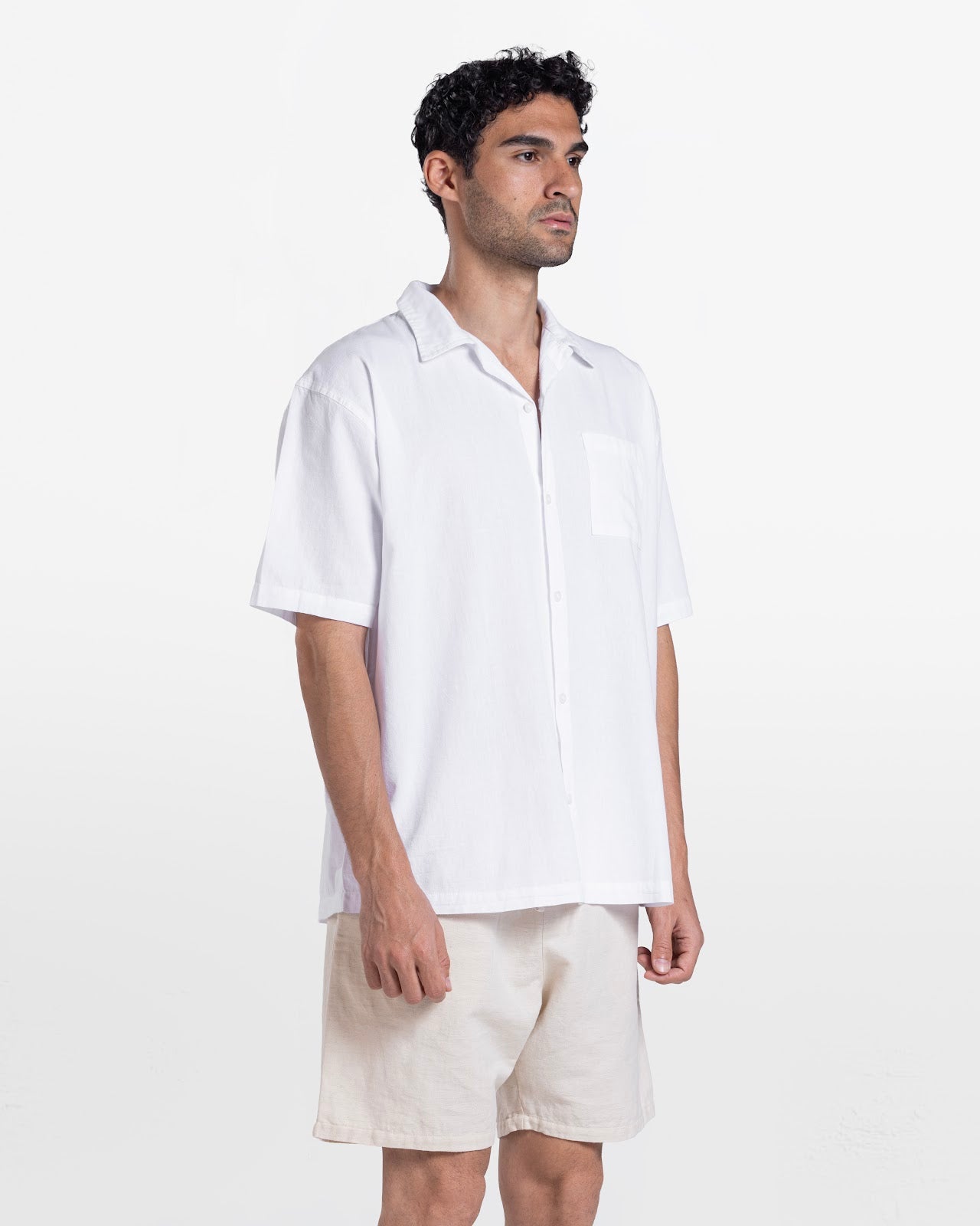 MEN'S LINEN SHIRT WHITE 6